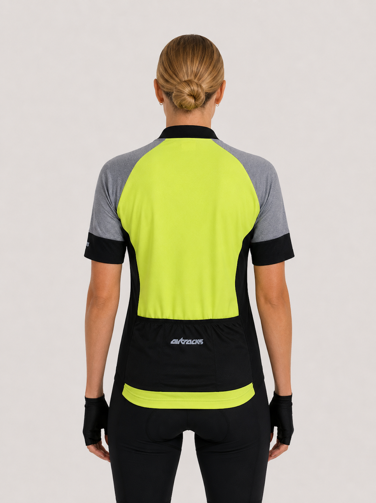 Damen Fahrradtrikot Kurzarm Radtrikot Pro Line Neon