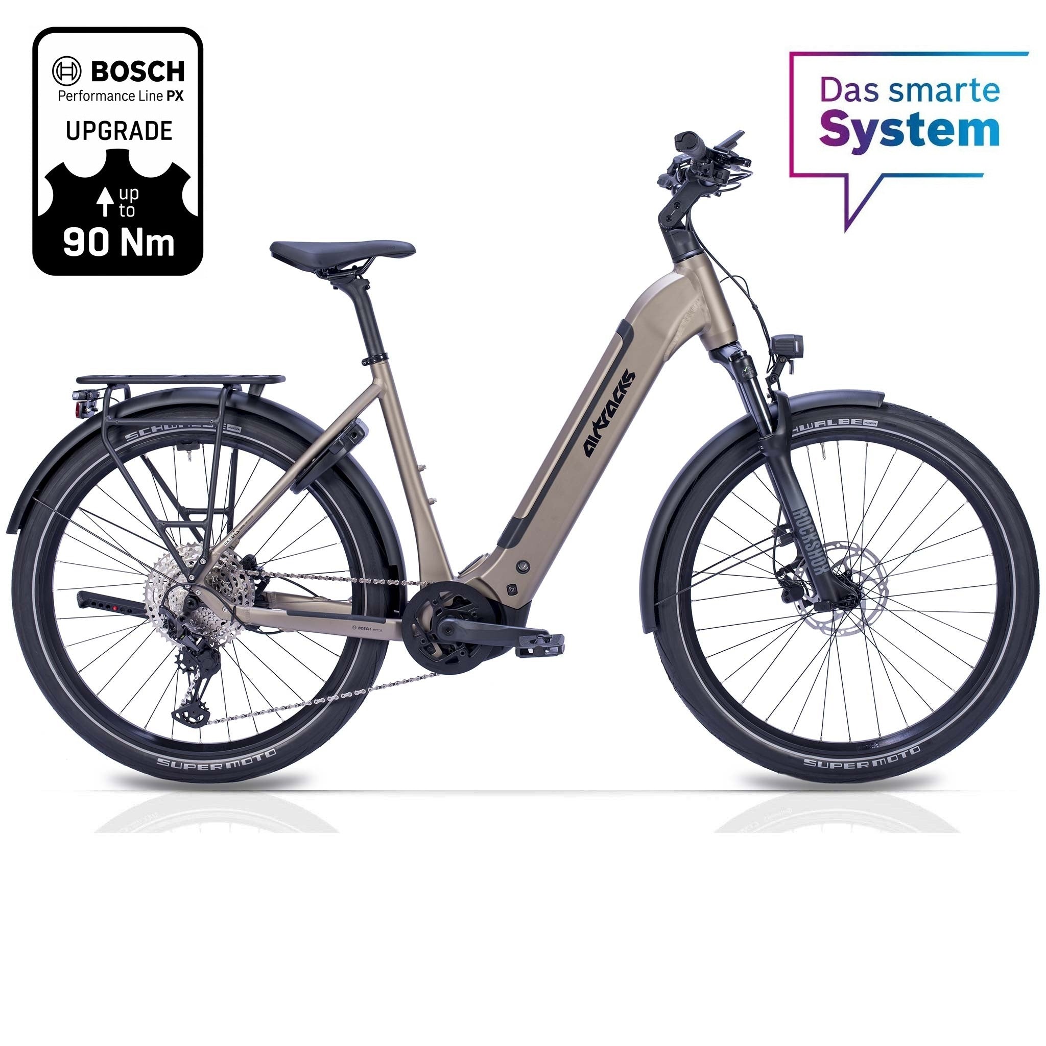 27,5" E-SUV MTB mujer Wave LS TERRA CX1 con BOSCH Performance Line PX Smart System Powertube 800 Wh 12 velocidades Shimano XT RD-M8100
