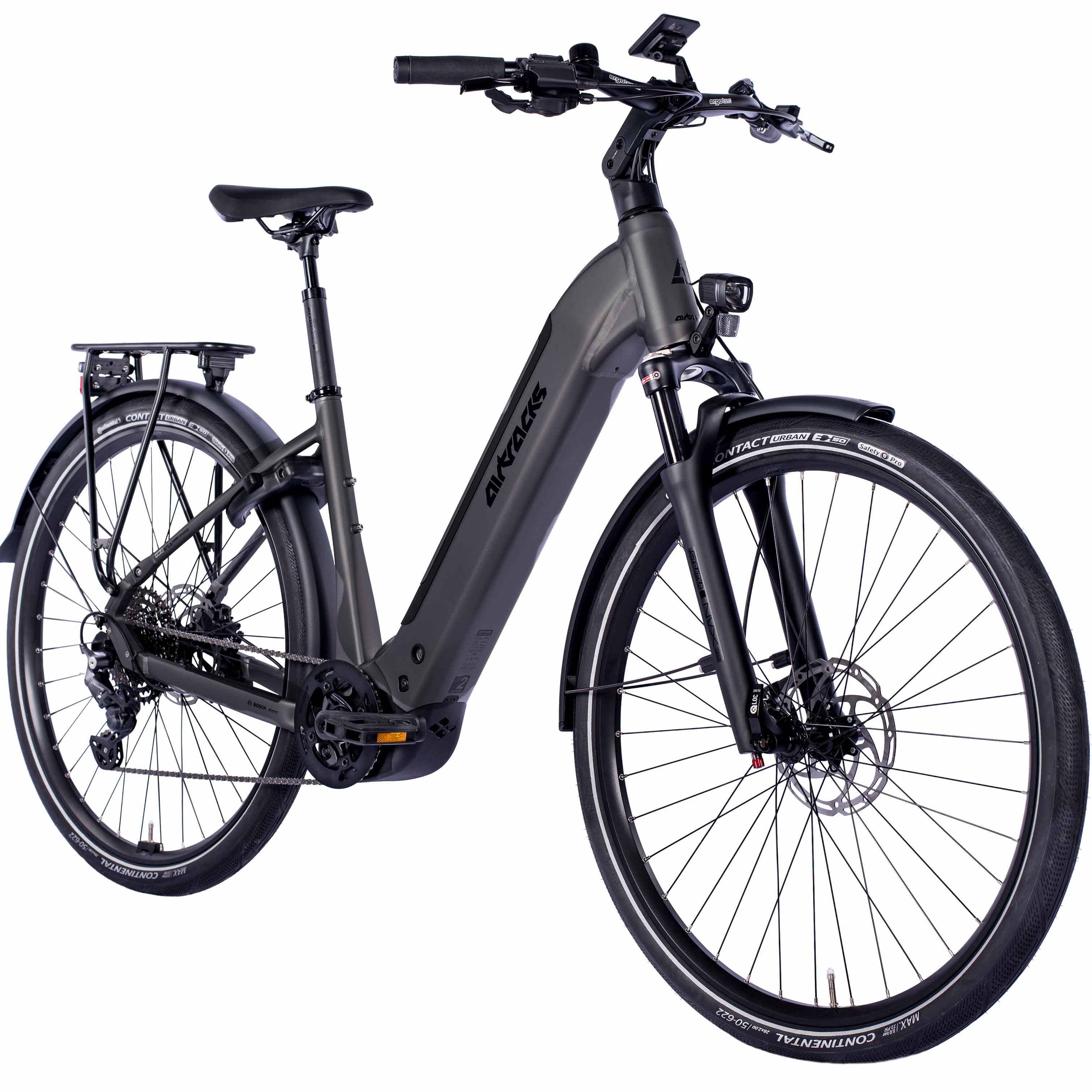 28" Damen E-Bike Trekking Fahrrad LS TERRA TR2 BOSCH Performance Line PX (Smart) POWERTUBE 600Wh 10 Gang SHIMANO DEORE RD-M5130