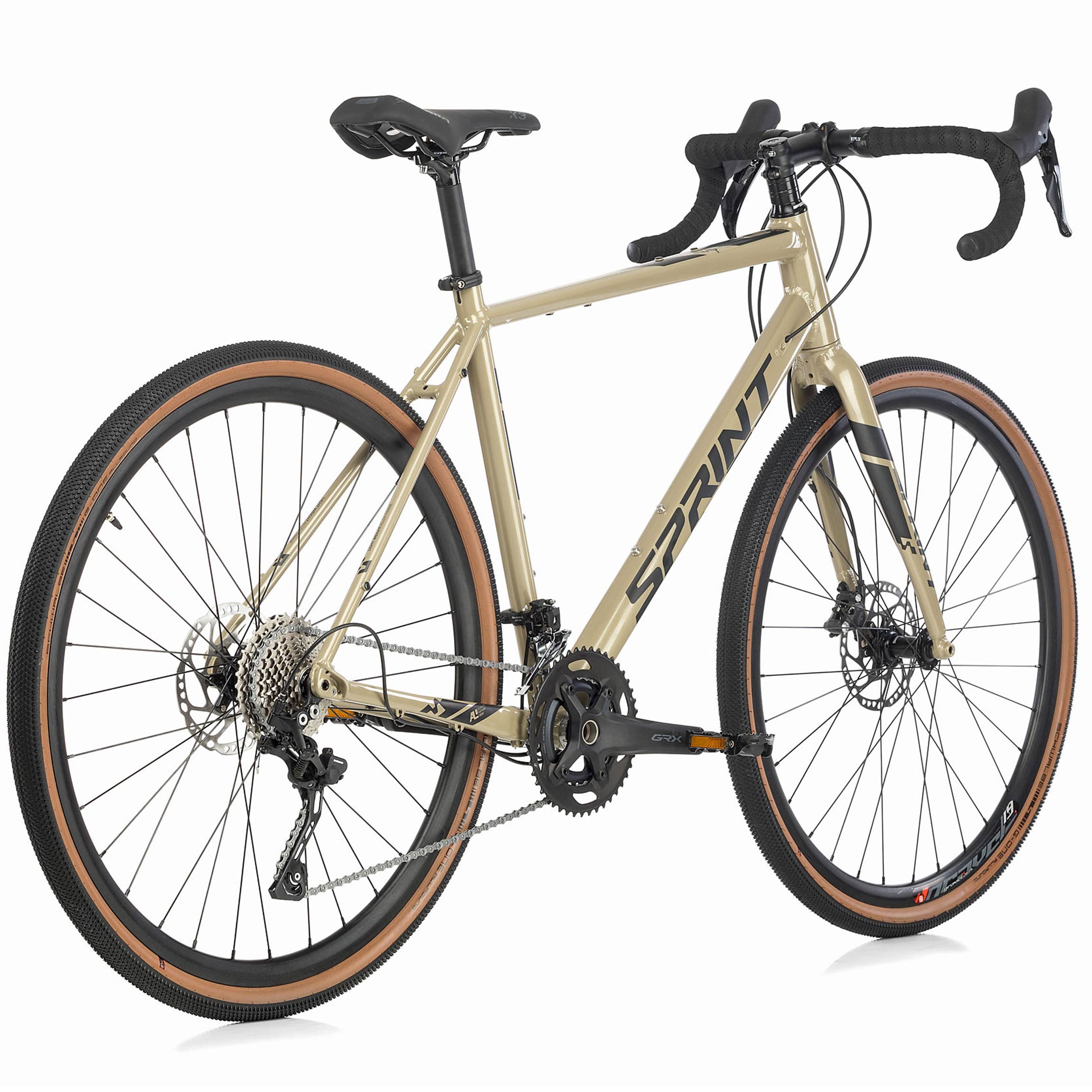 28" Herren Gravel Bike WHISPER ELITE HD Fahrrad 2 x 10 Gang Shimano SHIMANO GRX-400 Beige