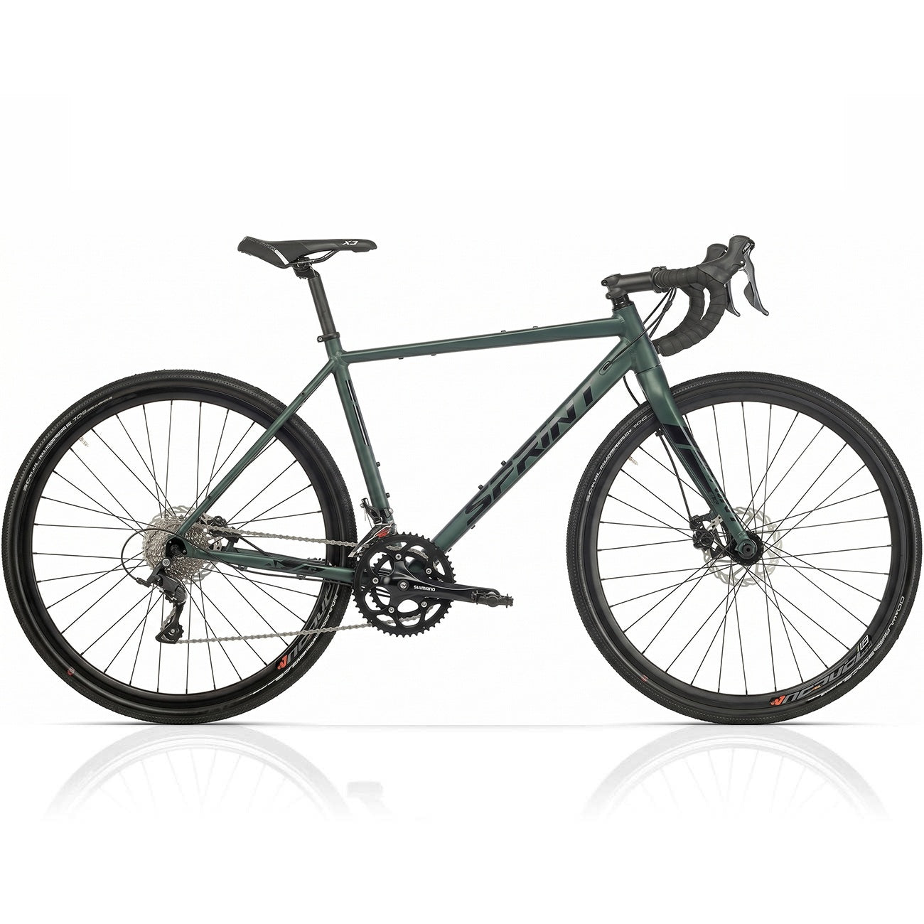28" Herren Gravel Bike WHISPER ELITE MD Fahrrad 2 x 9 Gang SHIMANO SORA ST-R3000 Turquoise