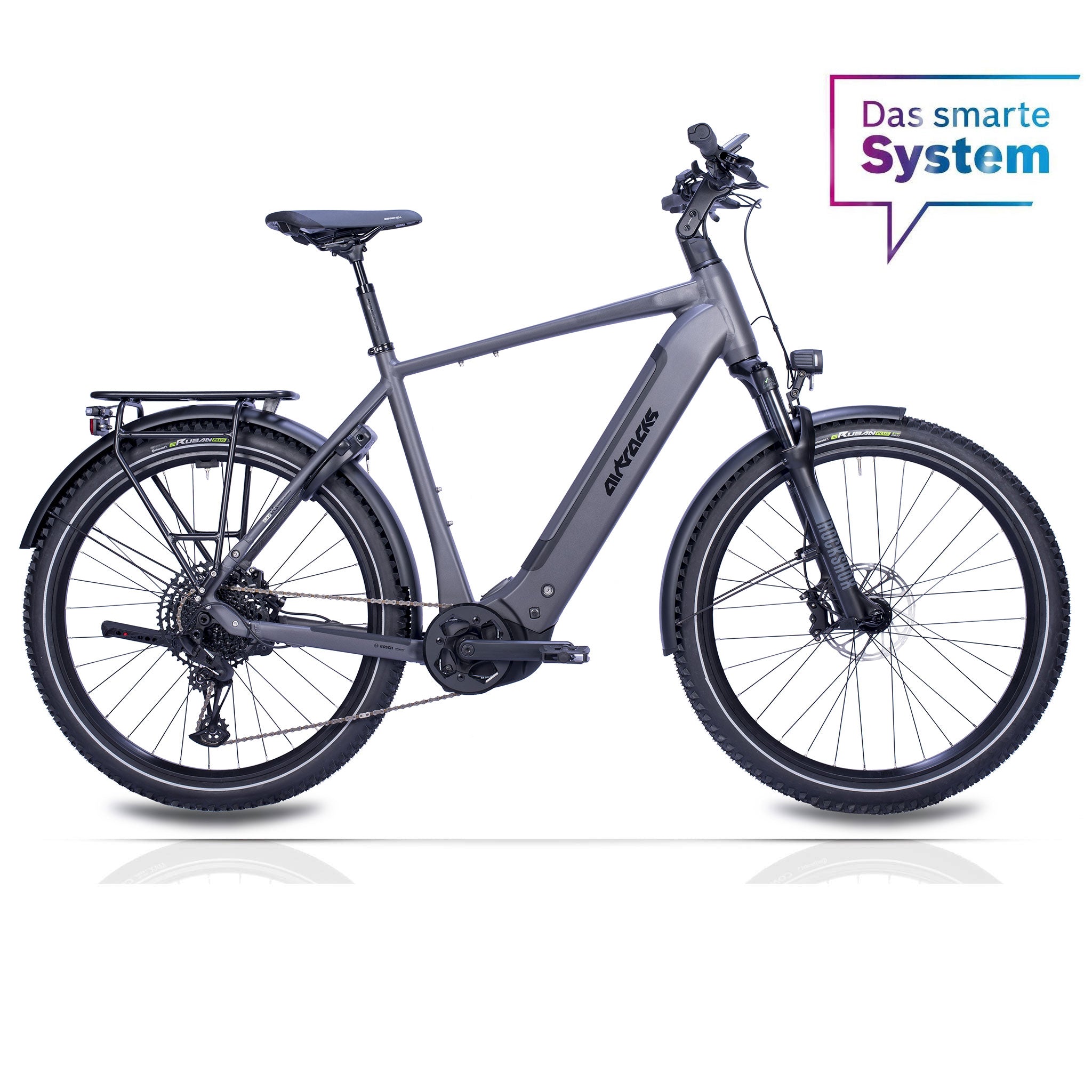 27,5" E-SUV Bicicleta de montaña hombre TERRA CX2 BOSCH PERFORMANCE LINE PX Smart System POWERTUBE 600 Wh 12 x GANG SRAM SX EAGLE - Negra