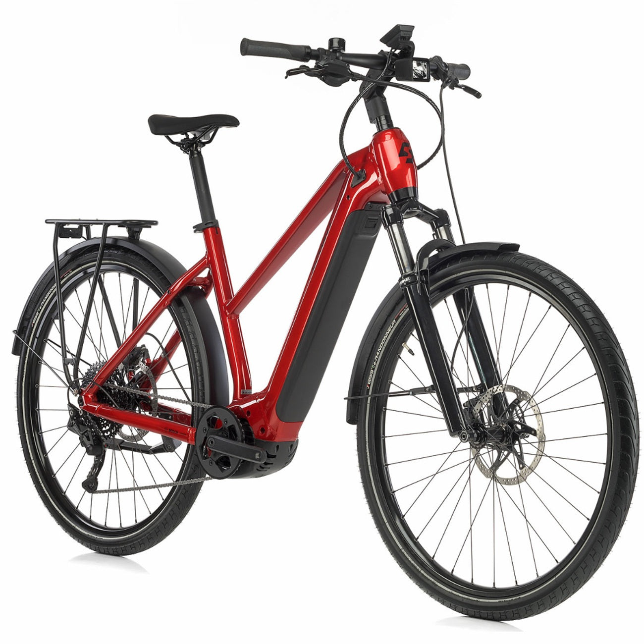 29" Damen E-SUV MTB VAYRON M 4.0 BOSCH PERFORMANCE LINE CX Smart System POWERTUBE 750 Wh 12 GANG SHIMANO SLX RD-M7100-SGS Rot