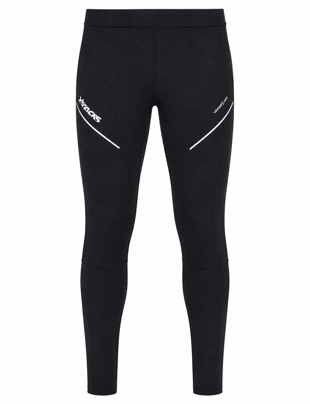 Hombres Thermo Winter Running Pants Long por línea Negro