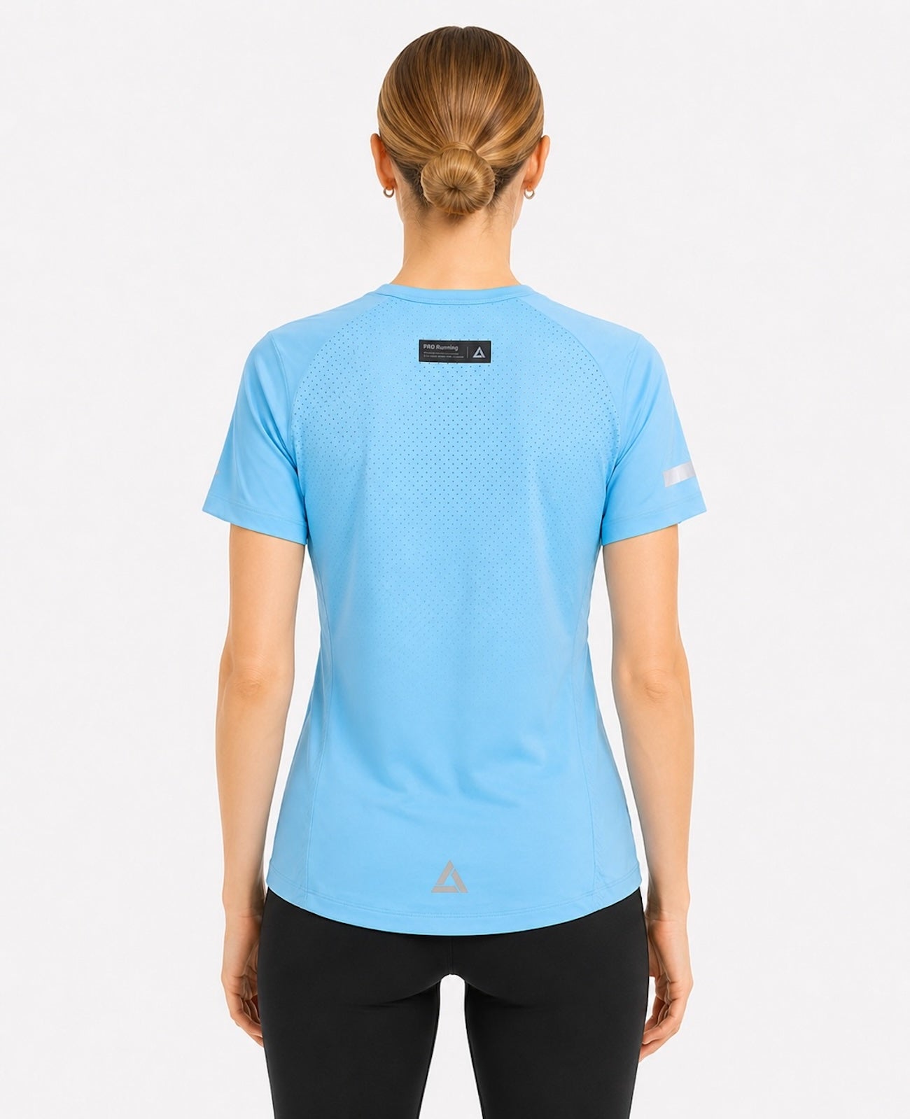 Damen Funktions Laufshirt Kurzarm Pro Line Celeste