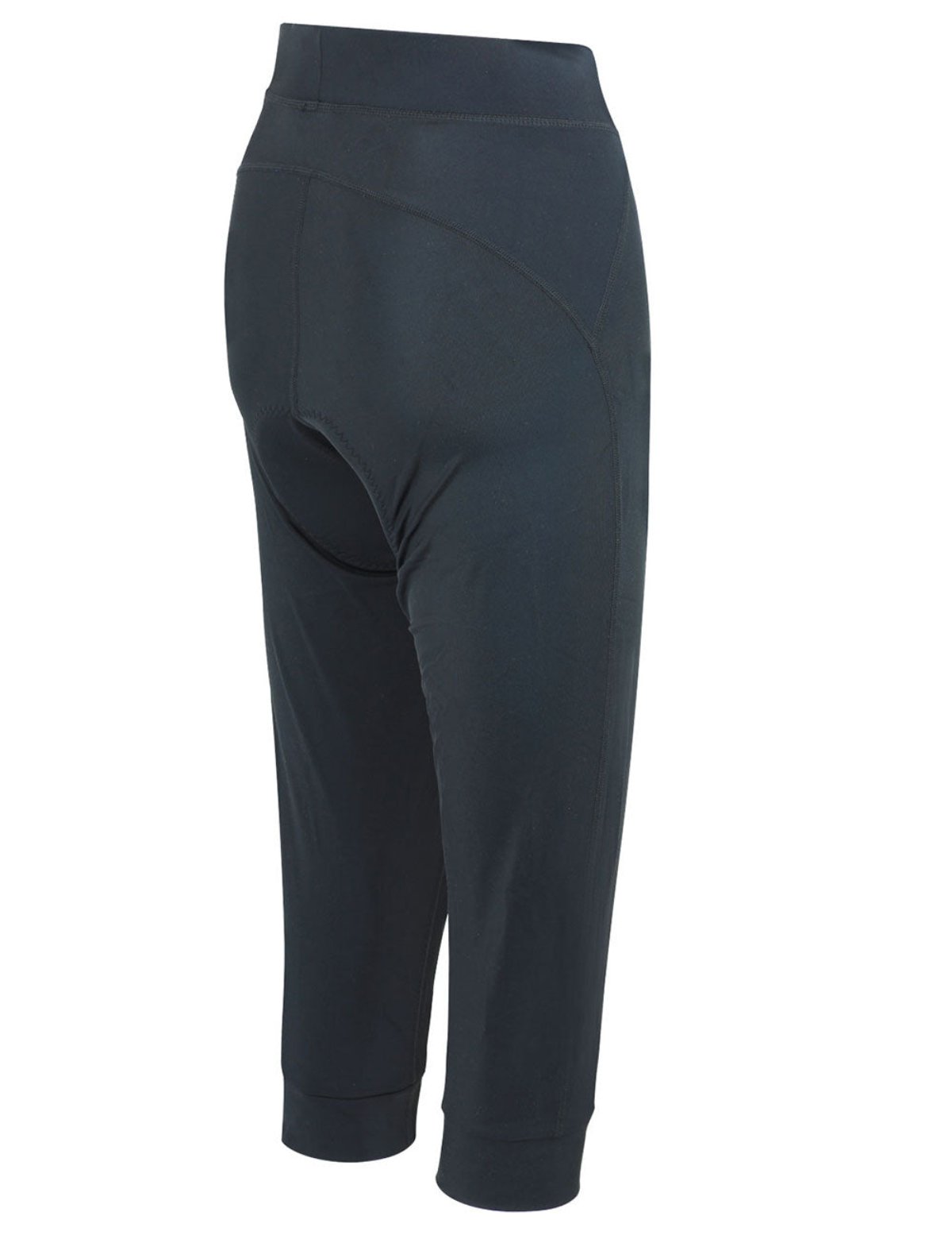 Damen Fahrradhose 3/4 Radhose Lang Pro Line Schwarz