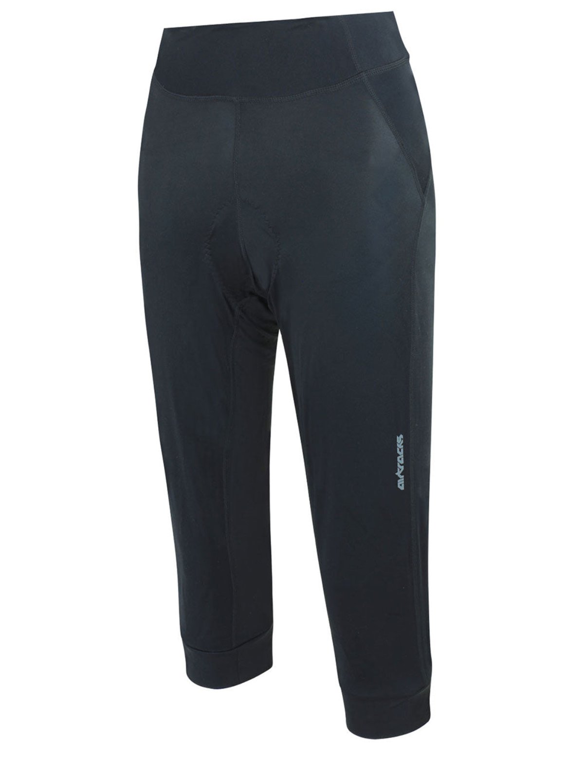 Damen Fahrradhose 3/4 Radhose Lang Pro Line Schwarz
