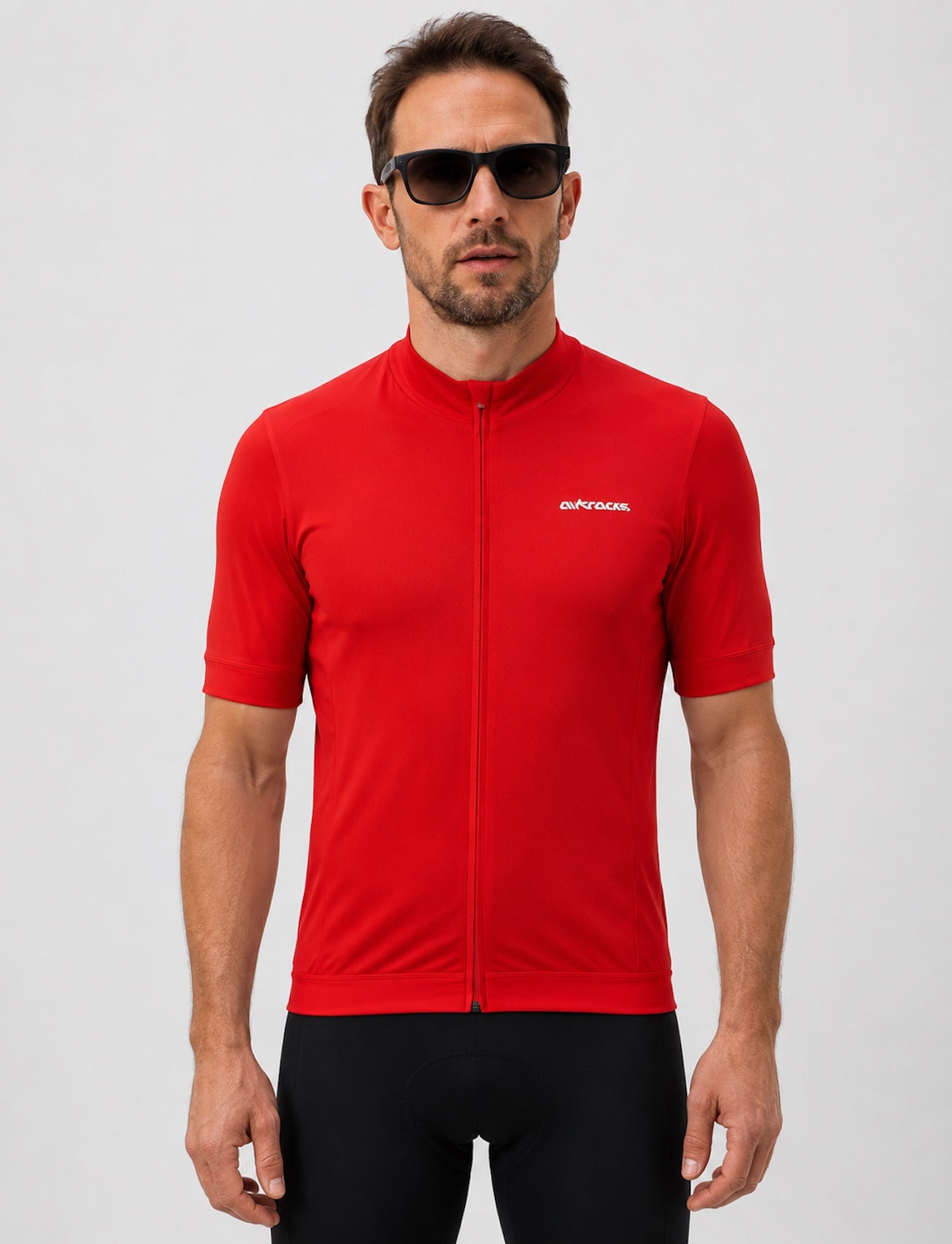 Men's bicycle jersey short arm Air Tech II red