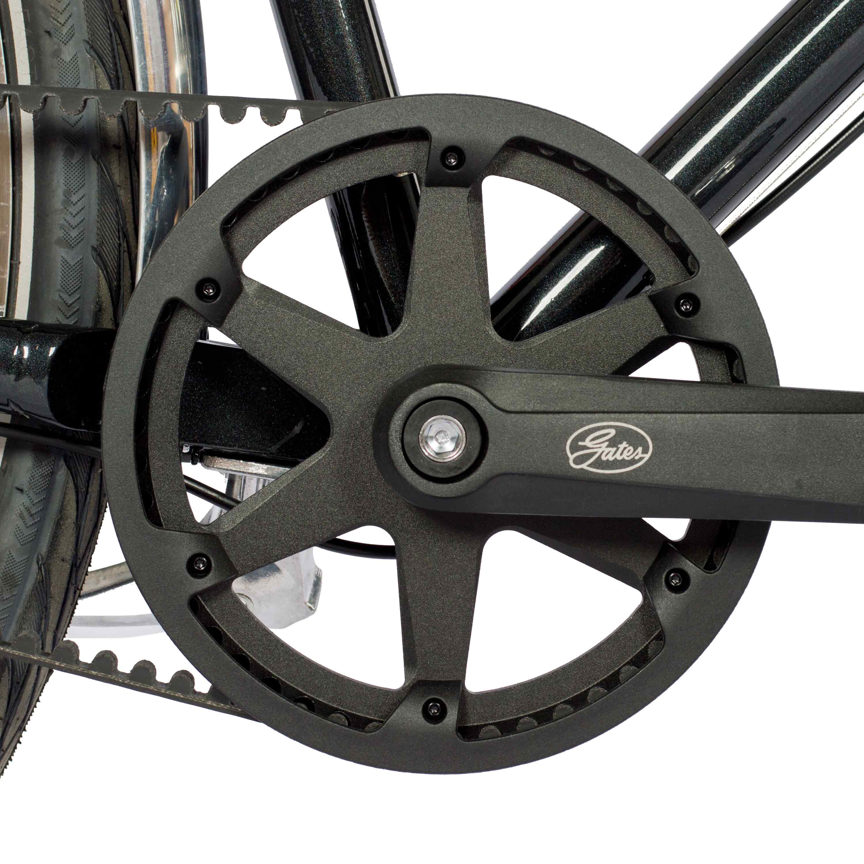 28" Damen Urban Bike City Fahrrad STREET CrMo GATES CARBON DRIVE BELT Shimano 7 x Gang NEXUS Schwarz