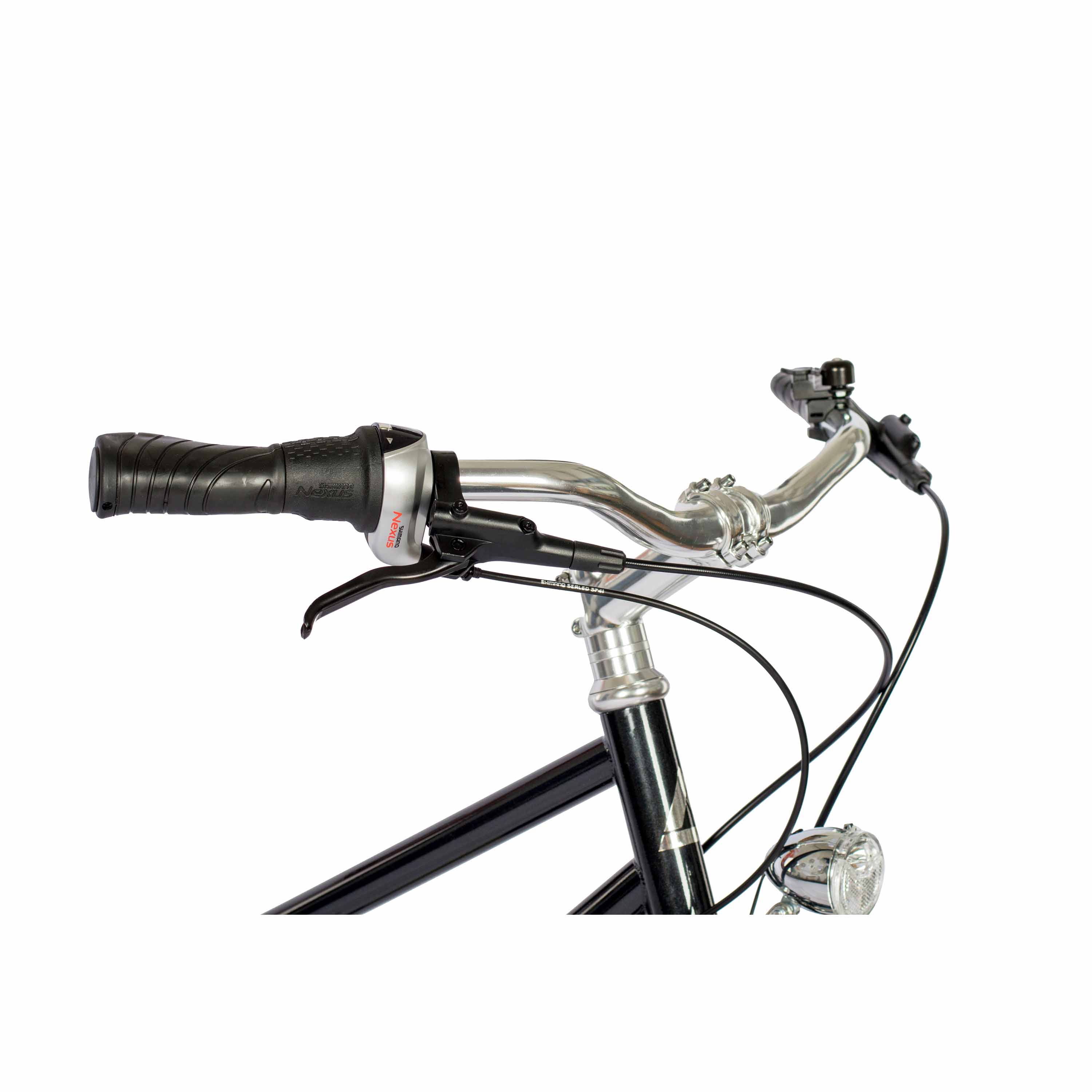 28" Damen Urban Bike City Fahrrad STREET CrMo GATES CARBON DRIVE BELT Shimano 7 x Gang NEXUS Schwarz