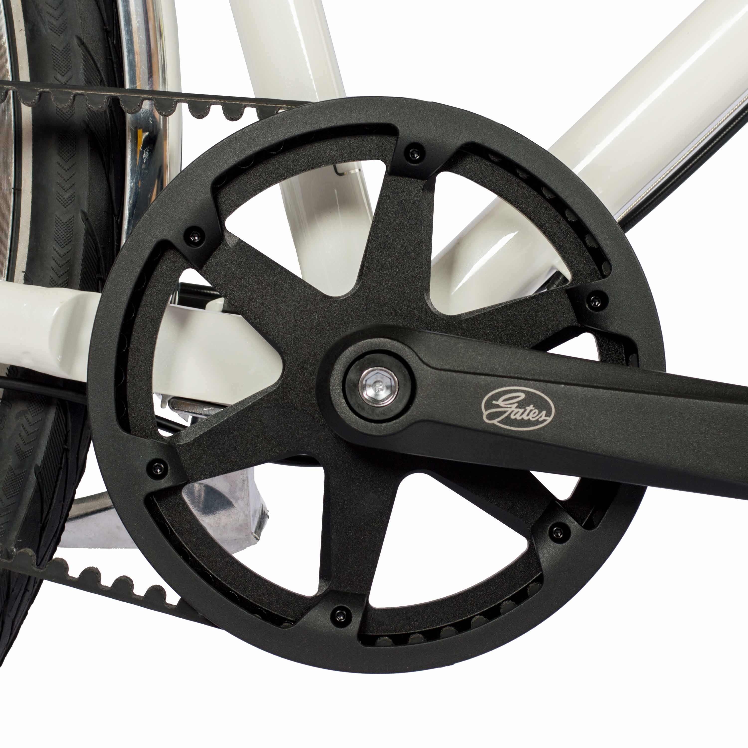 28" Damen Urban Bike City Fahrrad STREET CrMo GATES CARBON DRIVE BELT Shimano 7 x Gang NEXUS Weiß