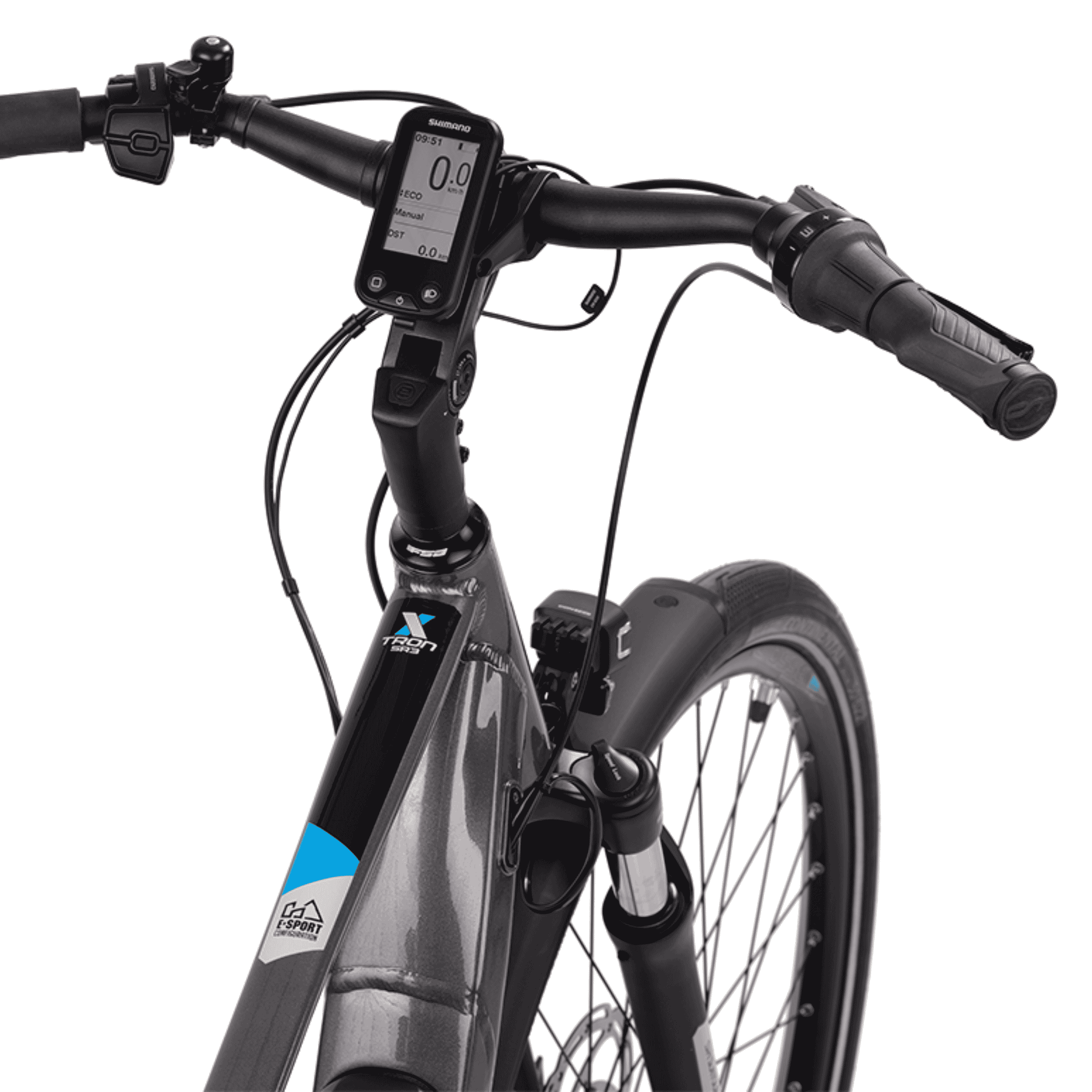 28" VÉLO ÉLECTRIQUE URBAIN POUR HOMMES X-TRON SR3 SHIMANO STEPS E-5000 418Wh 5 VITESSES SHIMANO NEXUS INTER