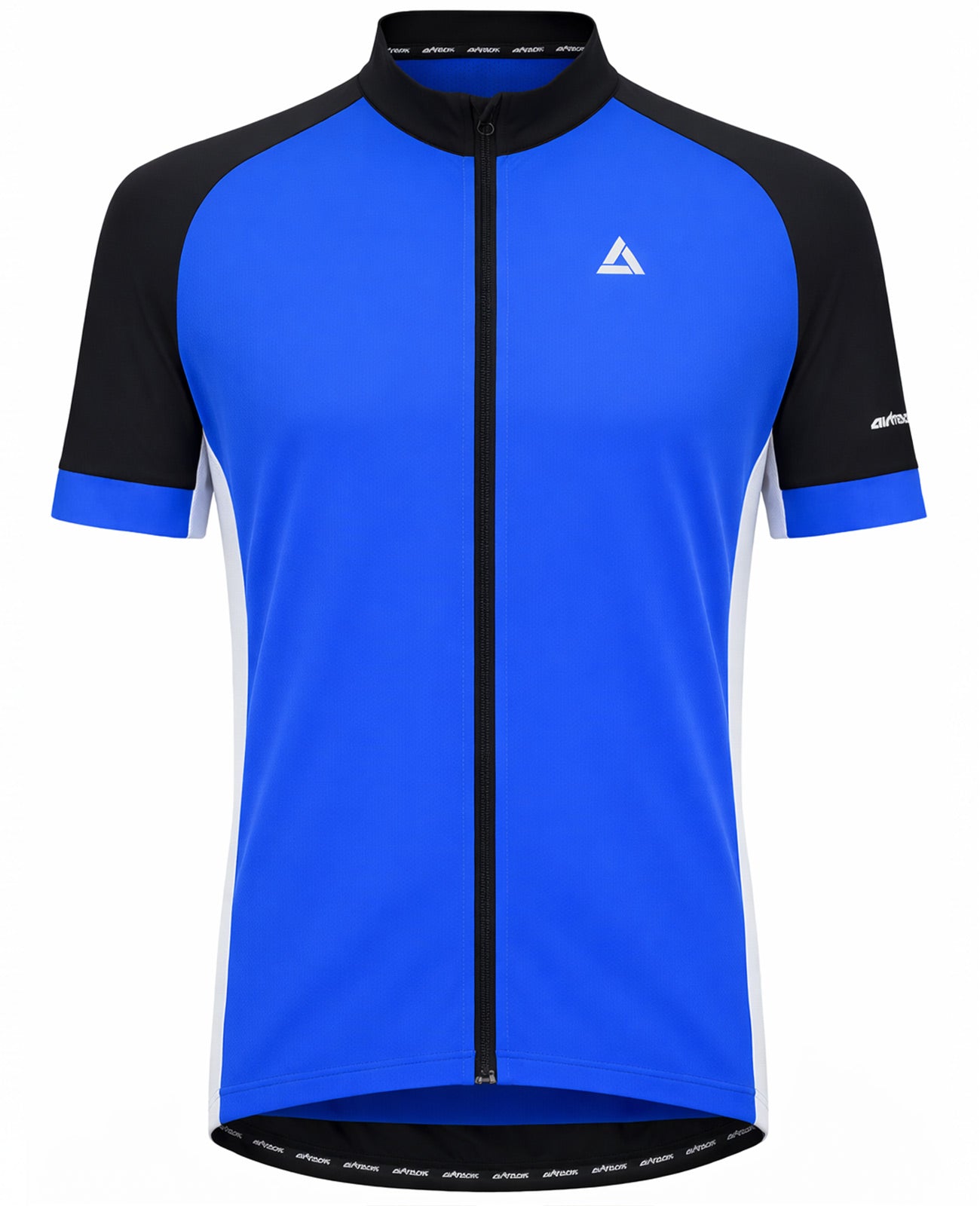 Jersey de bicicleta masculina Jersey de bicicleta corta de altura por línea de equipo Blue Black