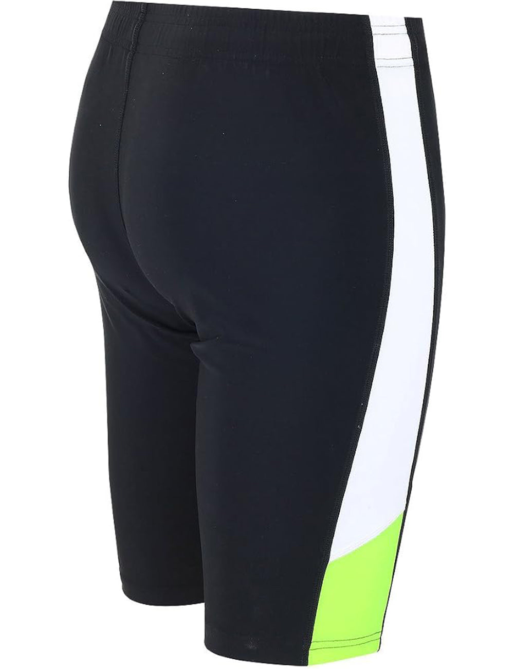 Pantalon de course masculin court néon noir