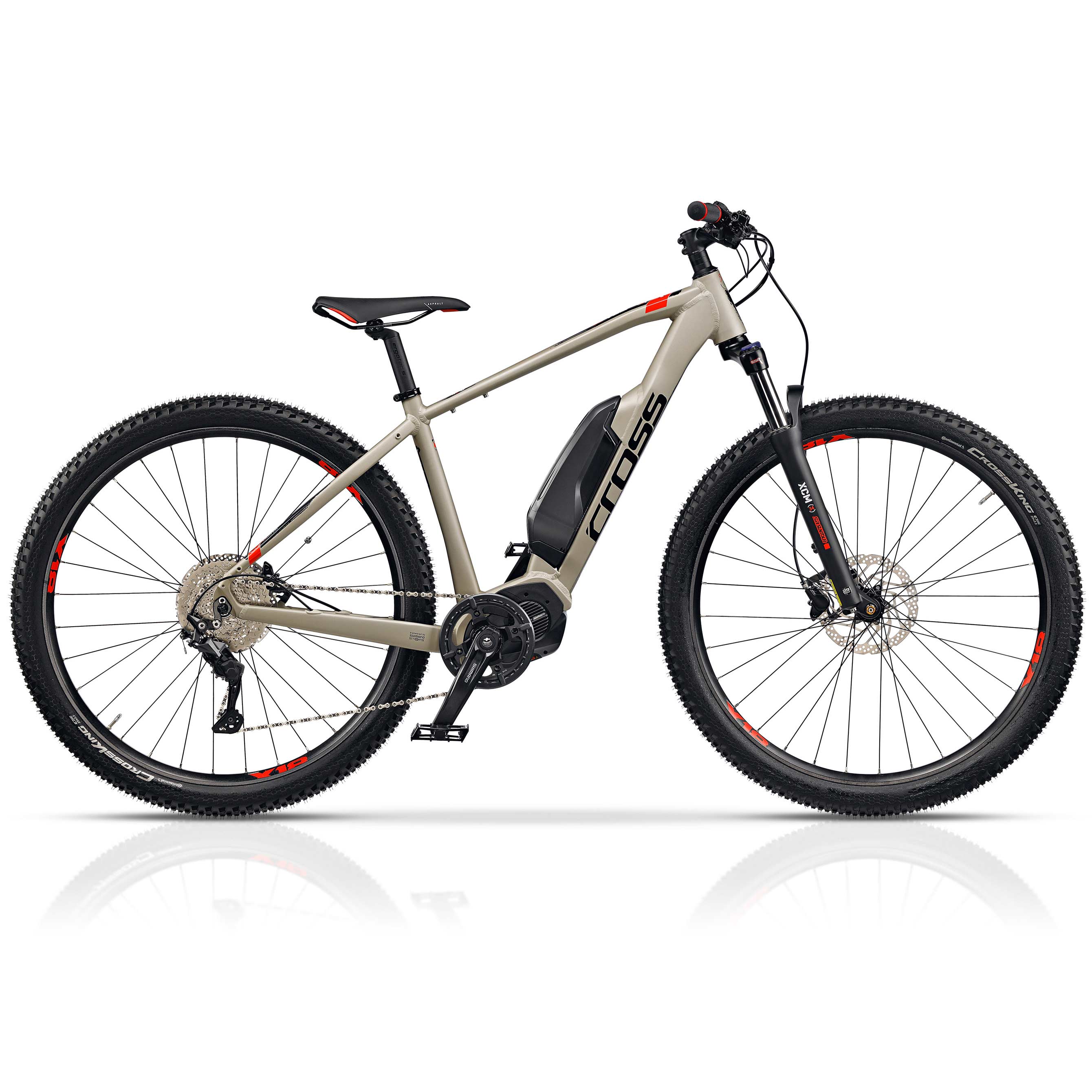 29" HOMME VTT ÉLECTRIQUE QUANTUM STEPS E7000 504Wh 10 x Gang SHIMANO DEORE RD-M5120 SGS