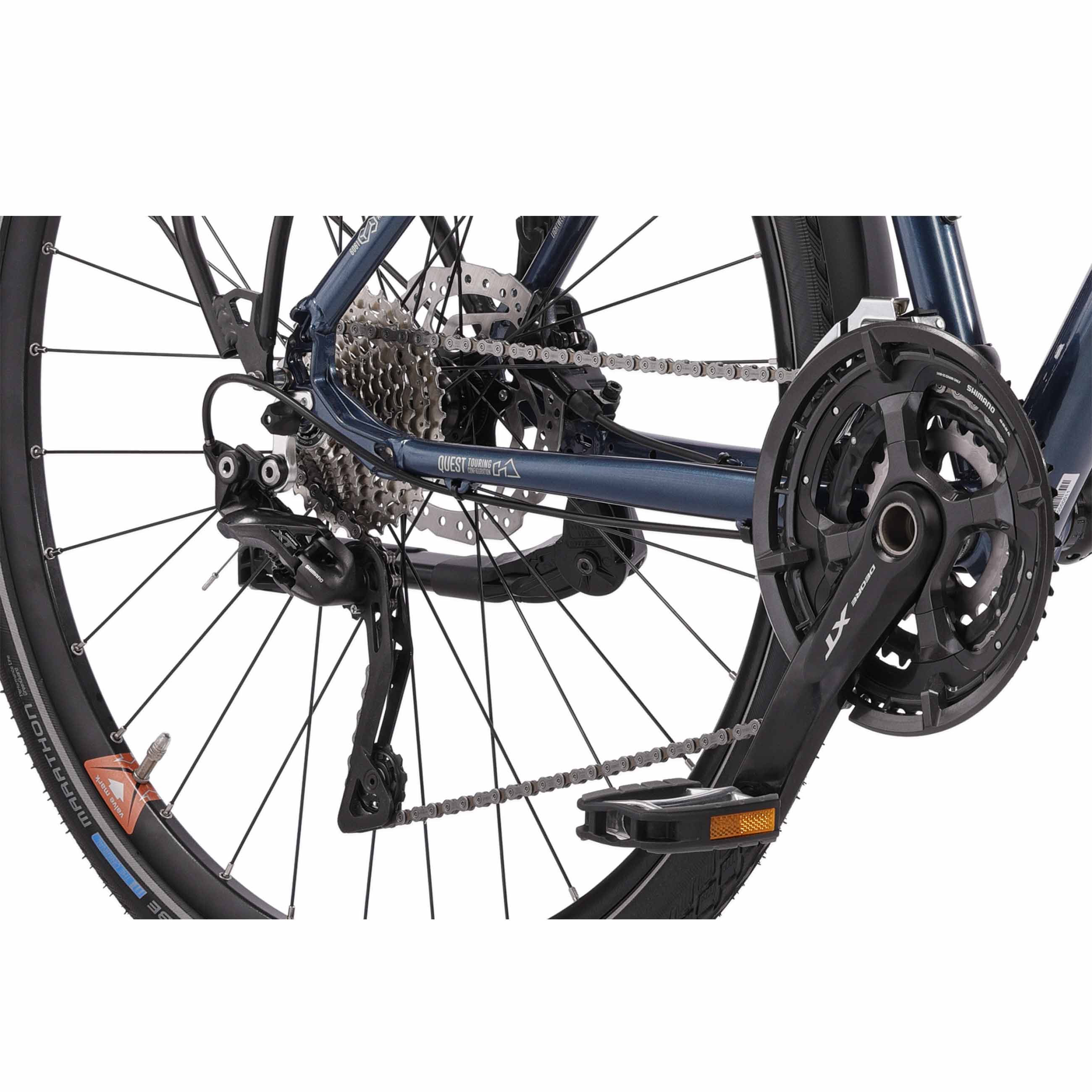 28" Herren Trekking Fahrrad QUEST DB GENT Trekkingrad Shimano 30 x Gang DEORE XT RD-T8000 SGS