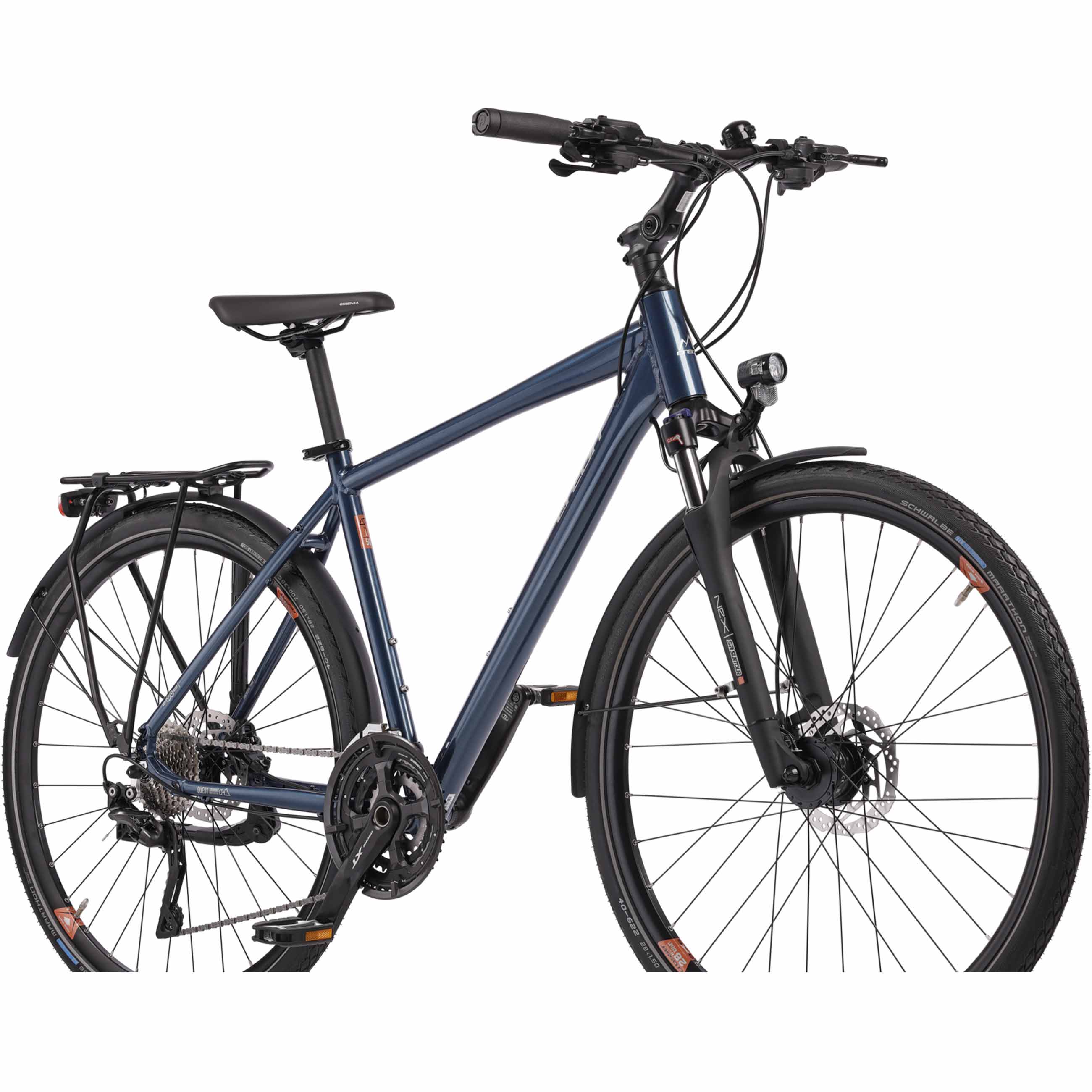 28" Herren Trekking Fahrrad QUEST DB GENT Trekkingrad Shimano 30 x Gang DEORE XT RD-T8000 SGS