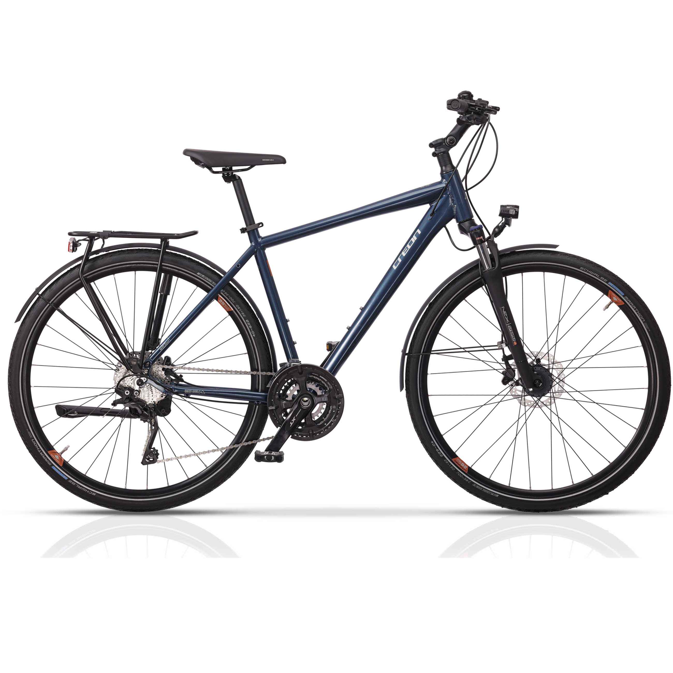 28" Herren Trekking Fahrrad QUEST DB GENT Trekkingrad Shimano 30 x Gang DEORE XT RD-T8000 SGS