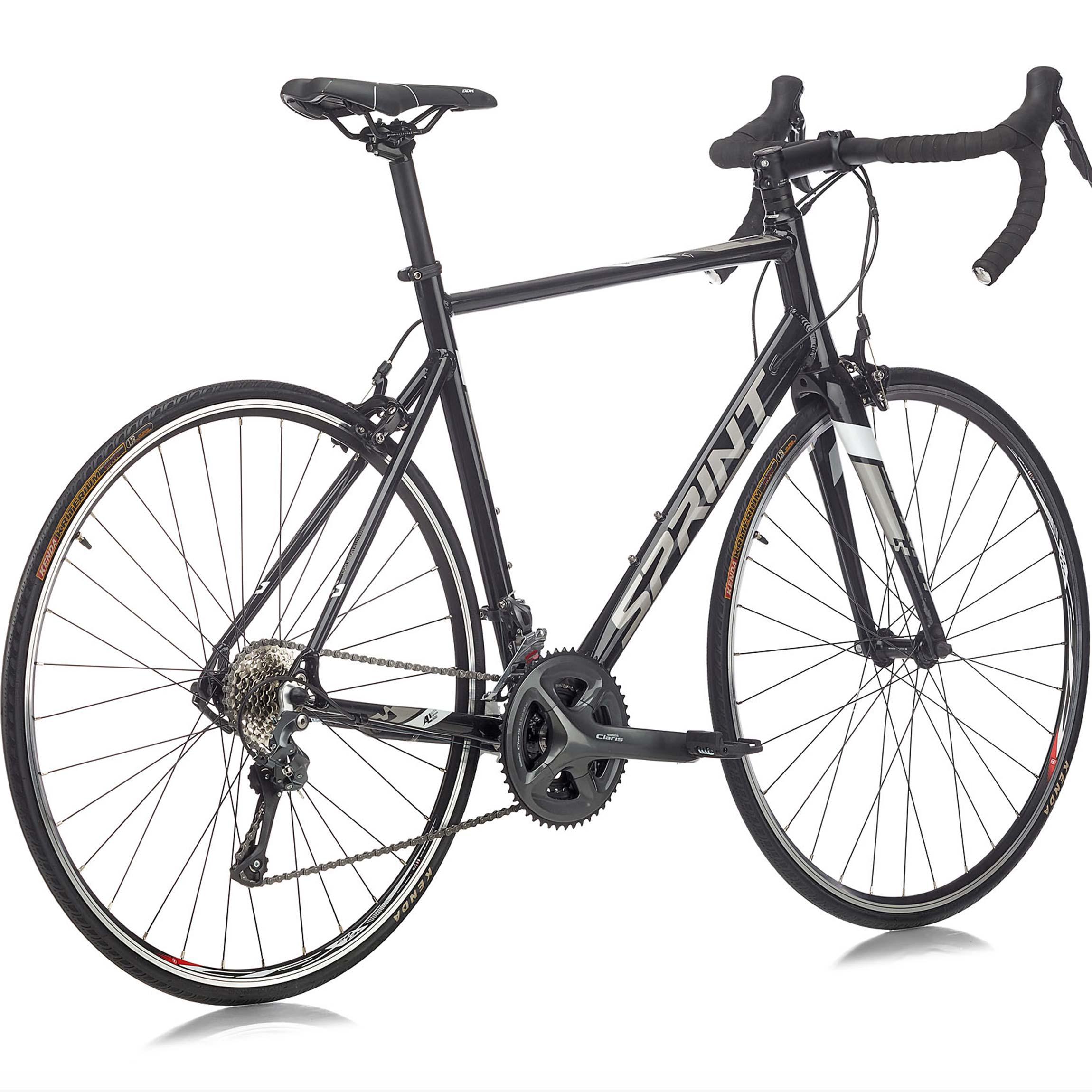 28" Herren Rennrad SPRINT MONZA RACE Fahrrad CARBON GABEL 2 x 8 Gang SHIMANO CLARIS RD-R2000 Black / White