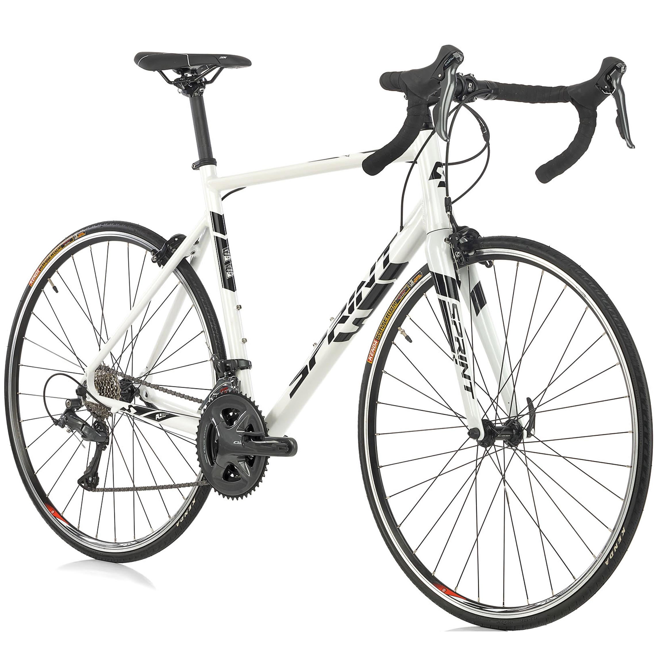 28" Herren Rennrad SPRINT MONZA RACE Fahrrad CARBON GABEL 2 x 8 Gang SHIMANO CLARIS RD-R2000 White / Black