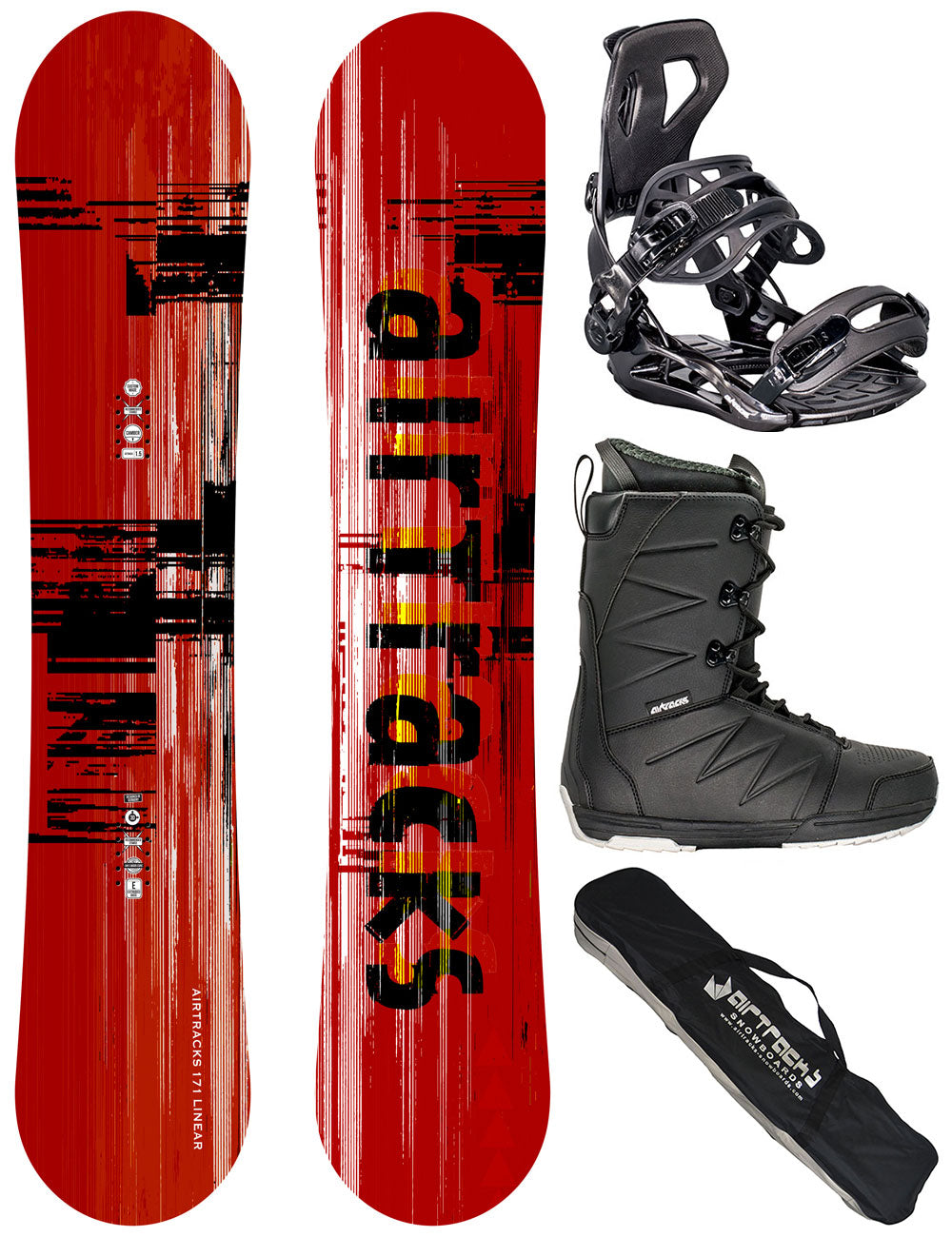 Herren Snowboard Set Linear + Bindung Master ME + Boots Star + SB Bag