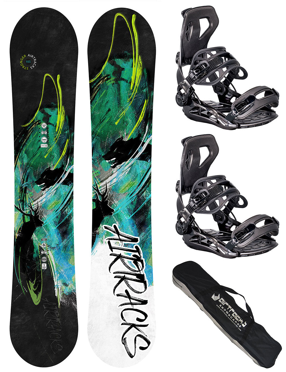 Men’s Snowboard Set Stronger + Binding Master ME + SB Bag