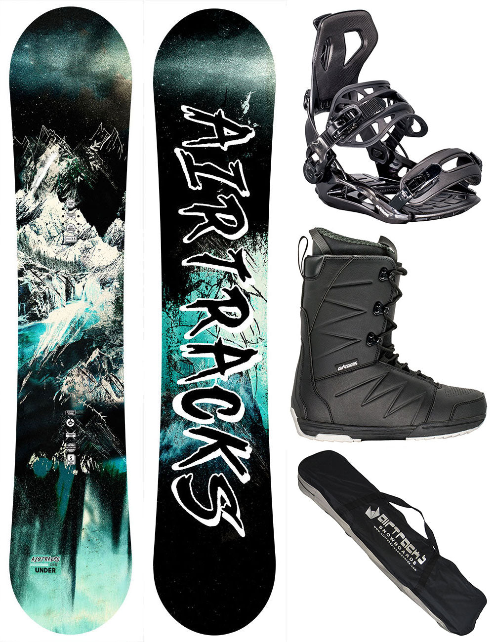 Men’s Snowboard Set Under + Bindings Master ME + Boots Star + SB Bag