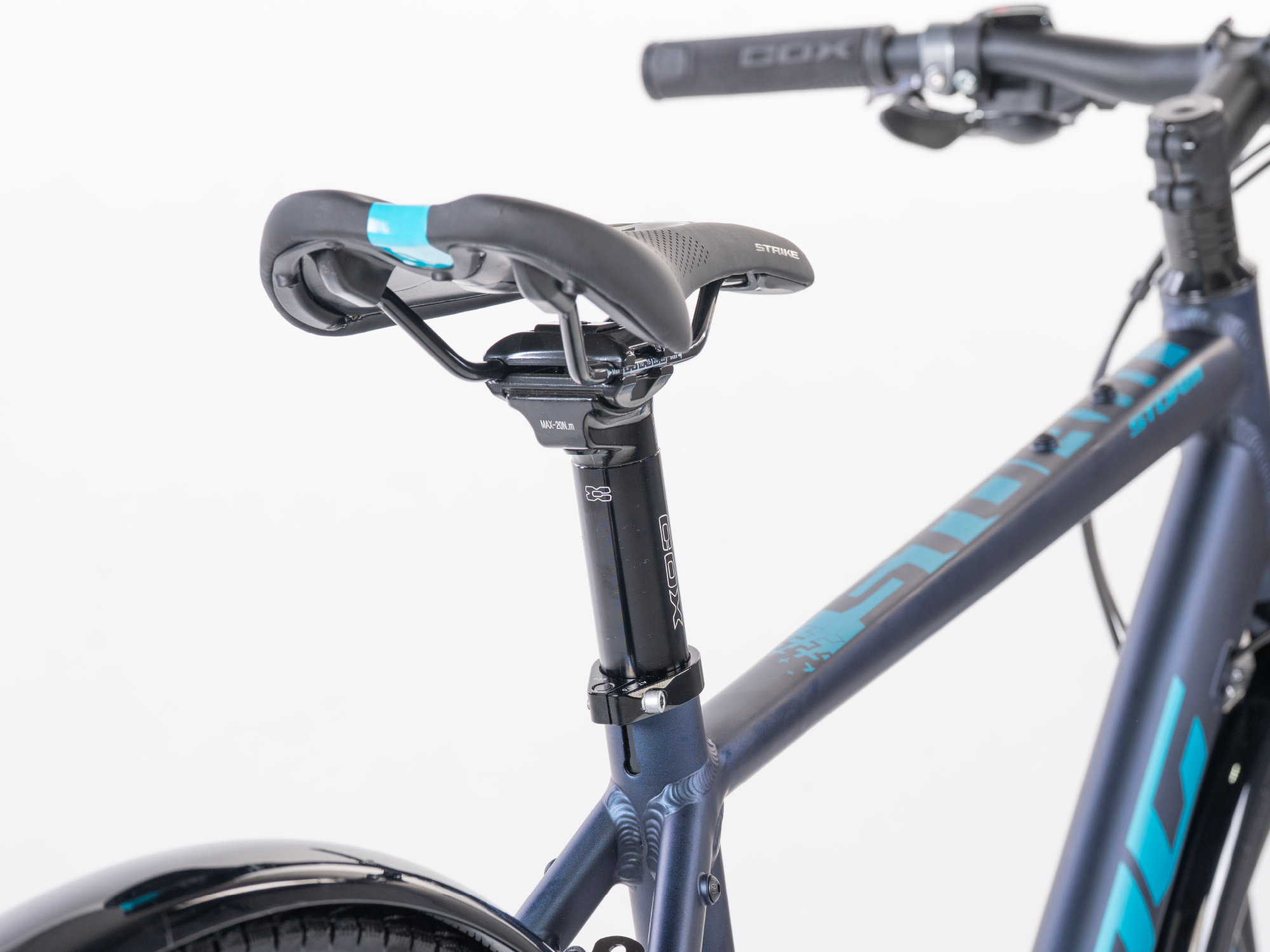 28" Herren Gravel Fahrrad Storm 3.1 Shimano 2x8 Claris R2000 + Sora RD-R3000-GS Blau Matt