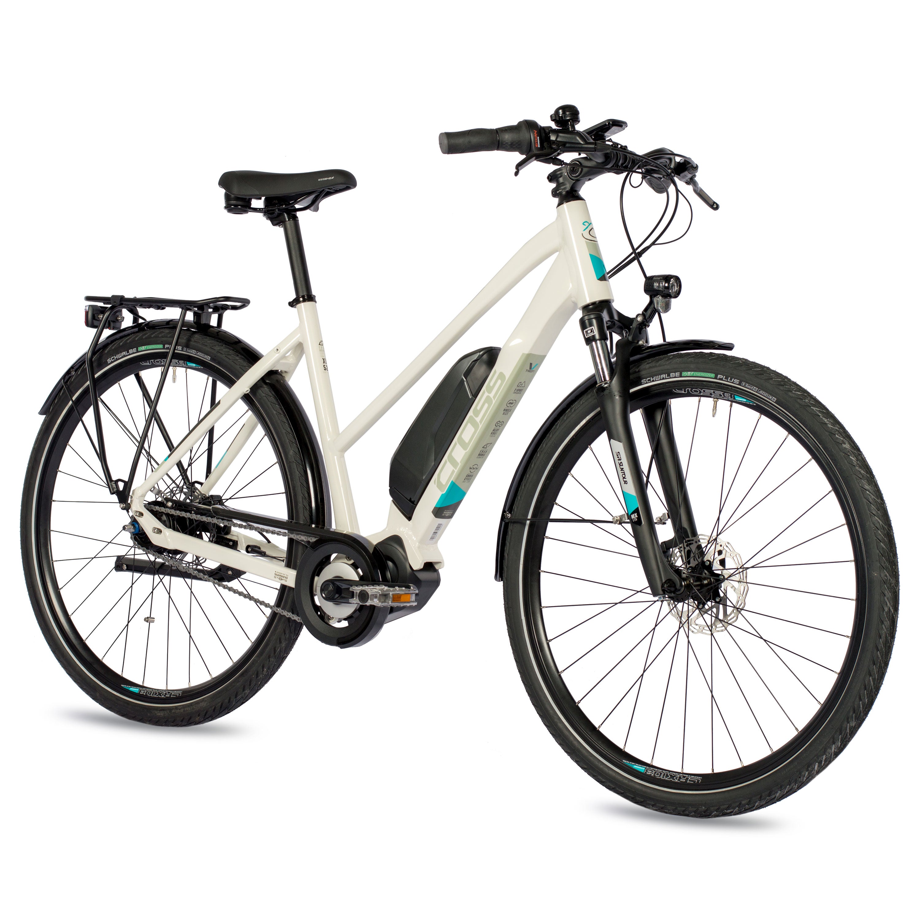 28" BICICLETA ELÉCTRICA DE PARA MUJER, CITY V-TRON SHIMANO STEPS E-5000 418Wh 7 VELOCIDADES SHIMANO NEXUS