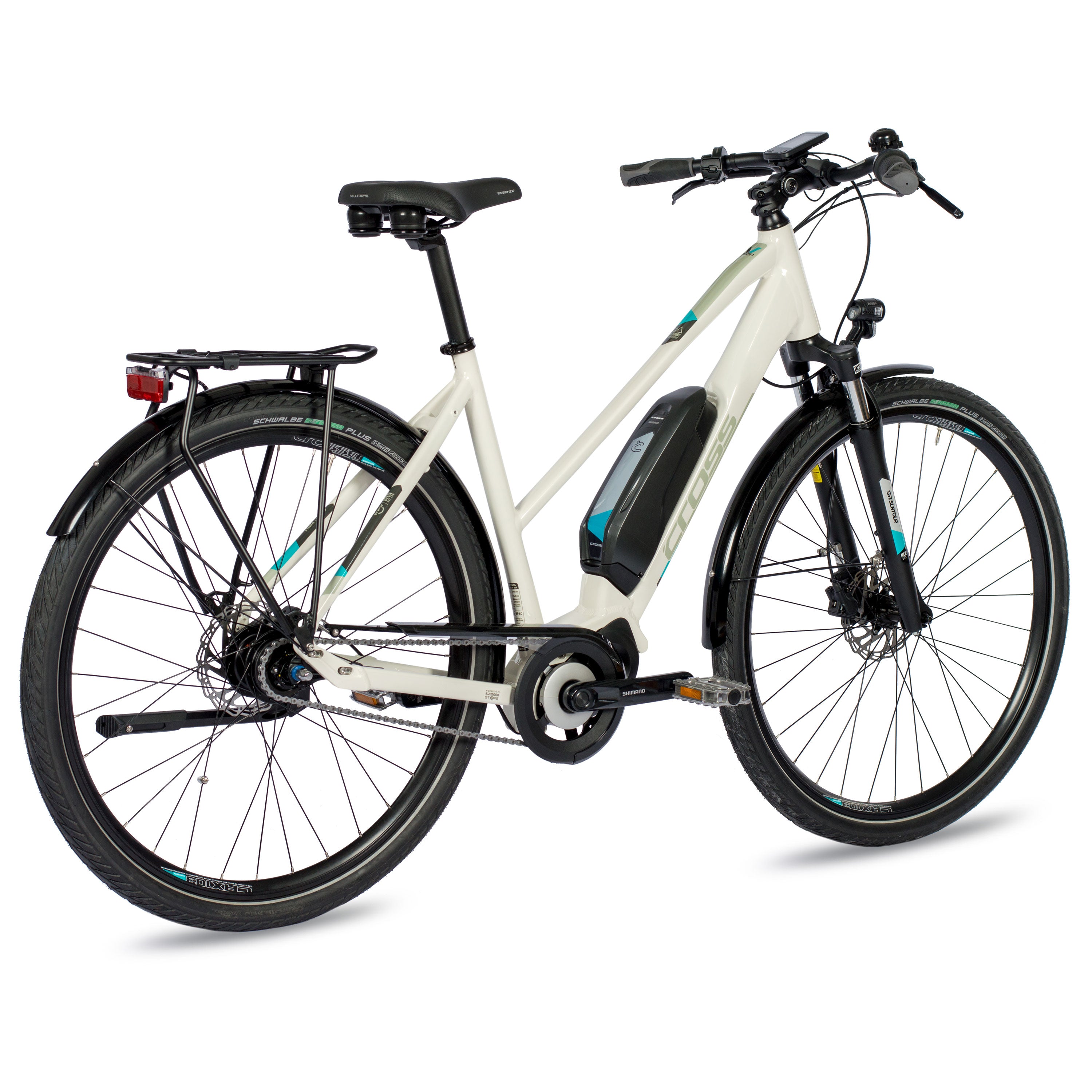 28" BICICLETA ELÉCTRICA DE PARA MUJER, CITY V-TRON SHIMANO STEPS E-5000 418Wh 7 VELOCIDADES SHIMANO NEXUS