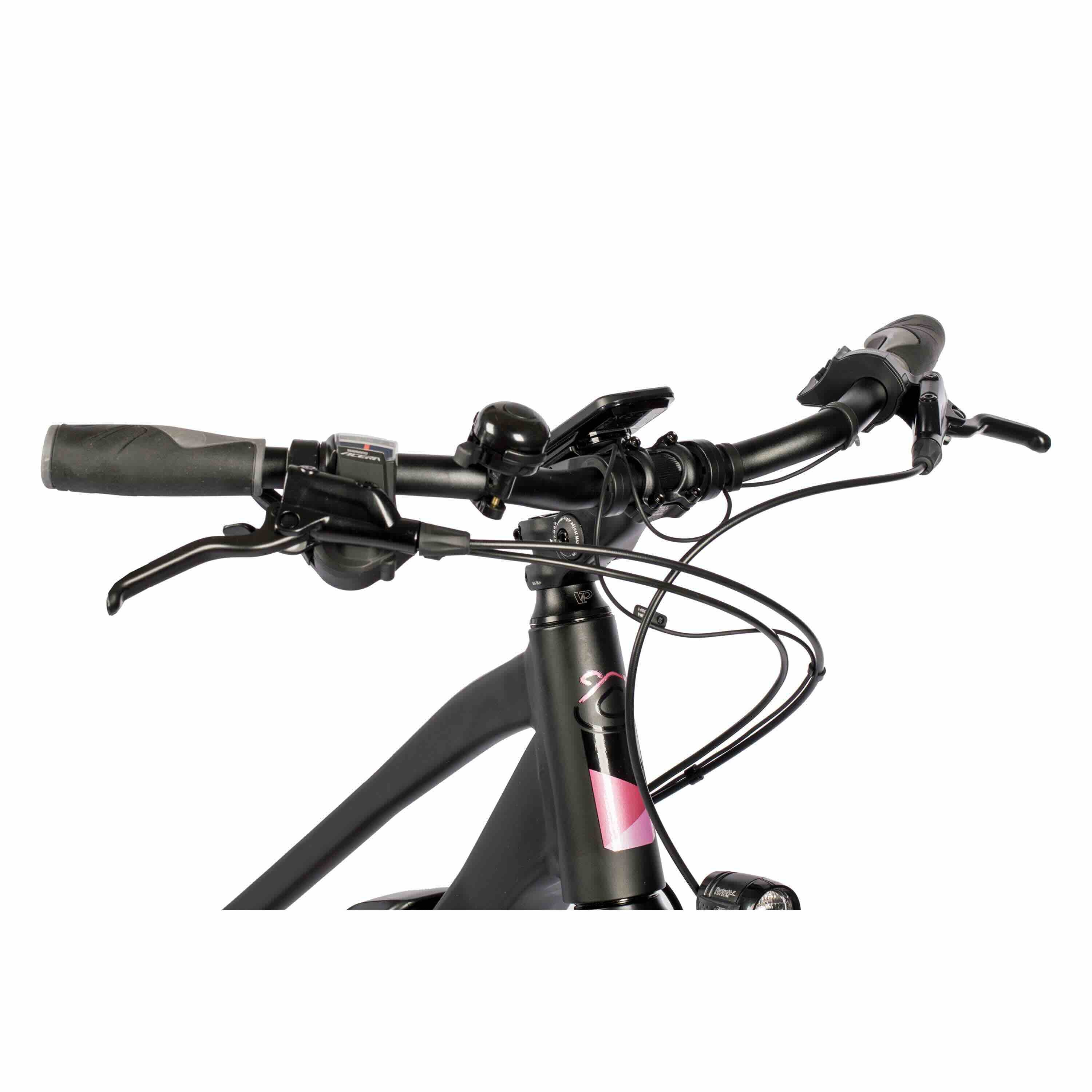 28" Damen E-Bike Trekking Fahrrad V-TRON SHIMANO STEPS E-5000 418 Wh 9 GANG SHIMANO RD-T3000