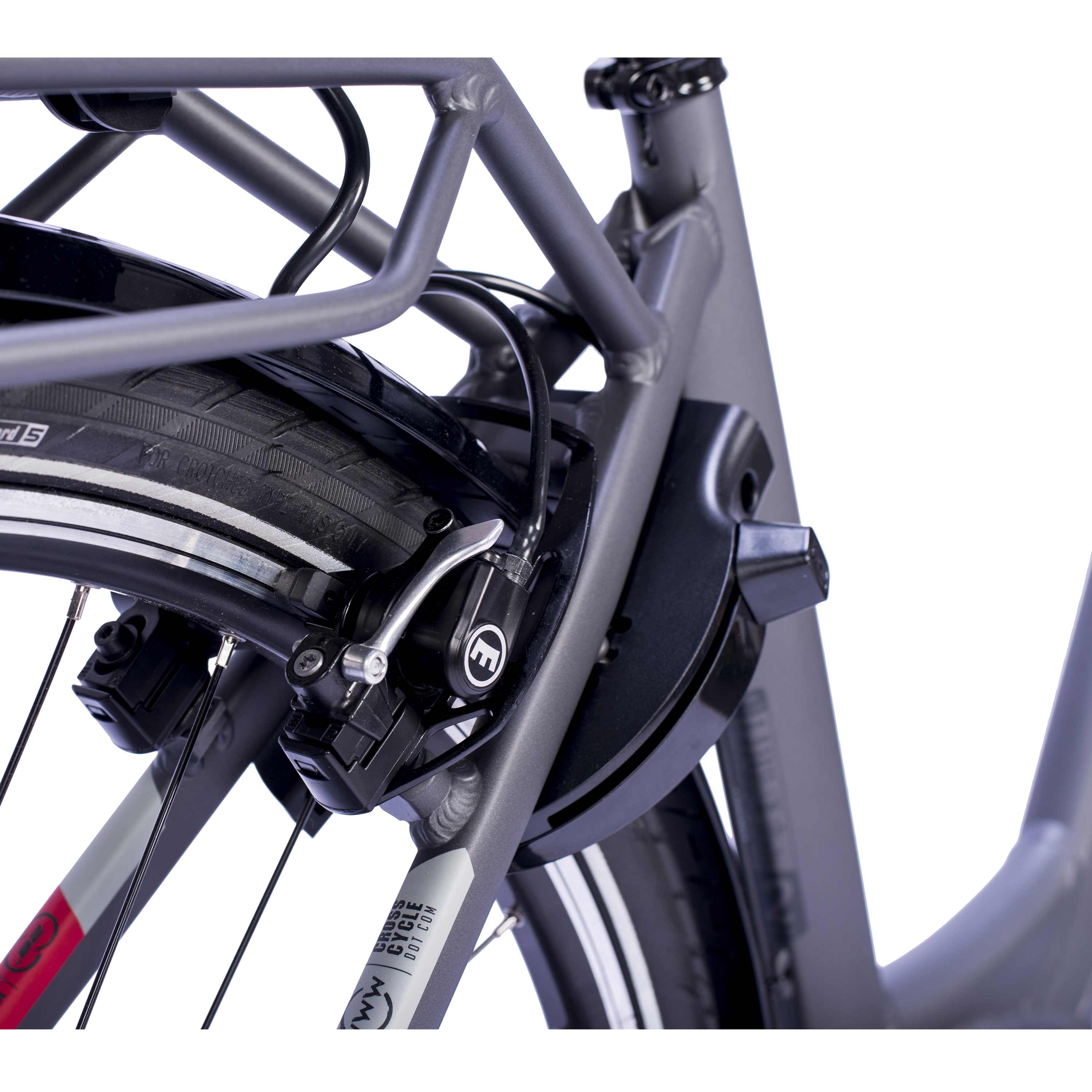28" Bicicleta eléctrica de ciudad V-Tron RACK BOSCH ACTIVE LINE PLUS 400 Wh 7 velocidades SHIMANO NEXUS freno de contrapedal trasero