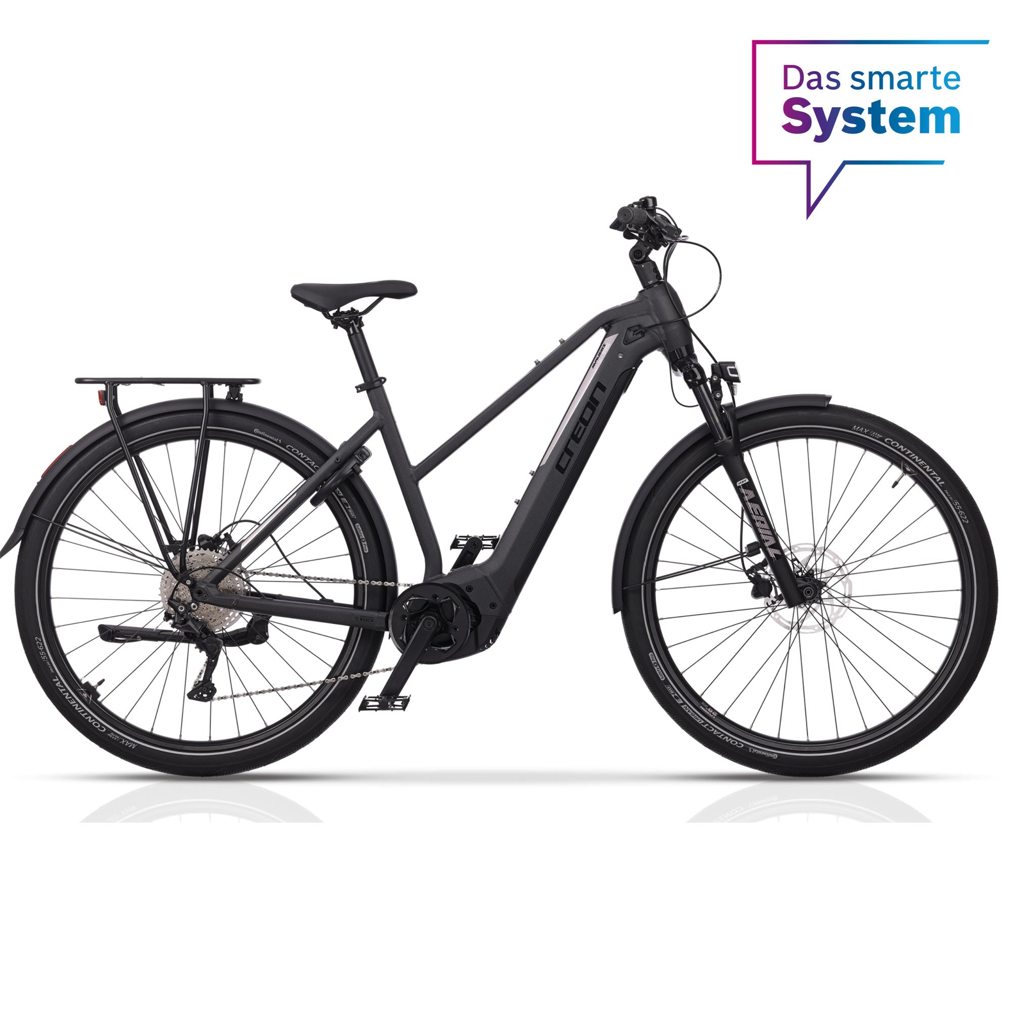 28" Damen E-Bike Trekking Fahrrad MAVERIX TR5 BOSCH Performance Line CX (Smart) POWERTUBE 750Wh 11 Gang SHIMANO DEORE RD-M5120