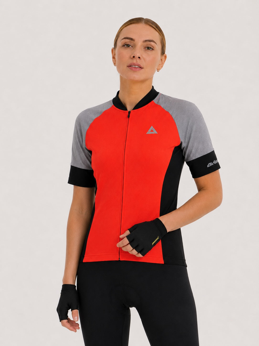 Jersey de vélo pour femmes Short -Sleeved par ligne rouge