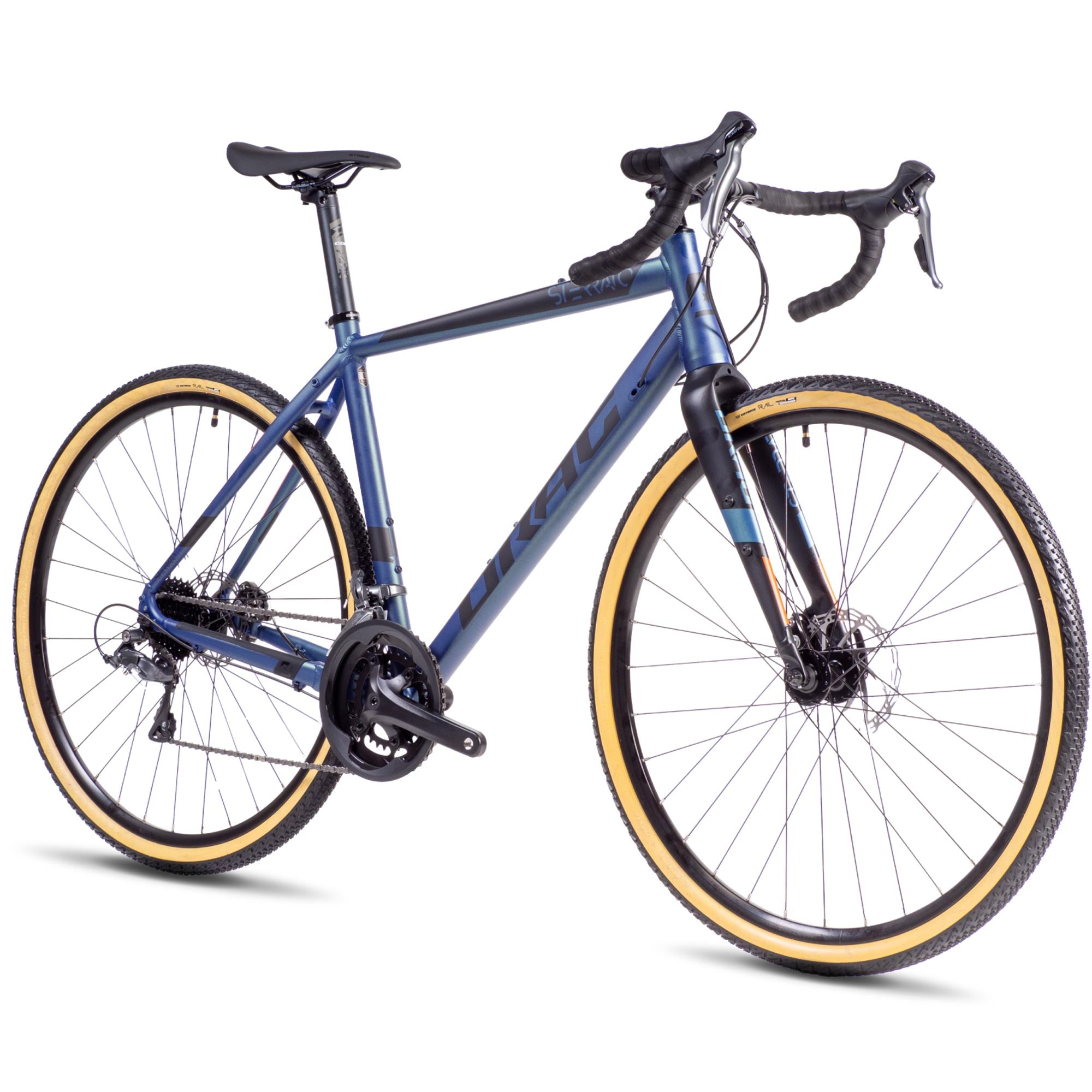 28" Herren Gravel Bike STERRATO 3.0 Fahrrad 2 x 8 Gang Shimano CLARIS R2000 Blue