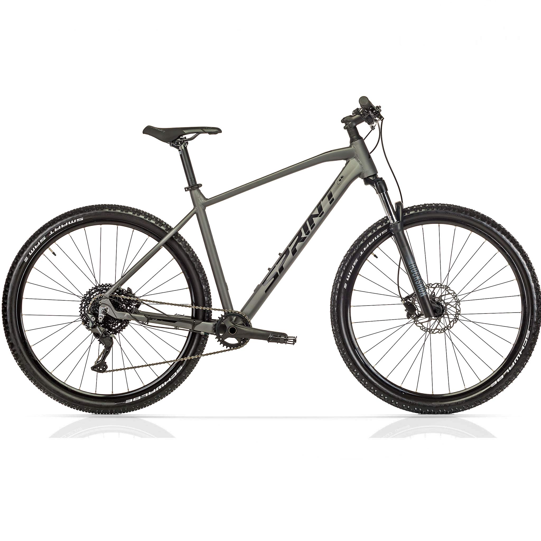 29" Herren MTB Mountainbike APOLON PRO 1 x 10 Gang Shimano Deore RD-M5120 SGS Grau