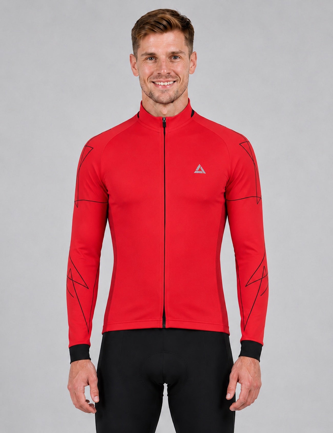 Bicycle de vélo masculin long bras par ligne rouge