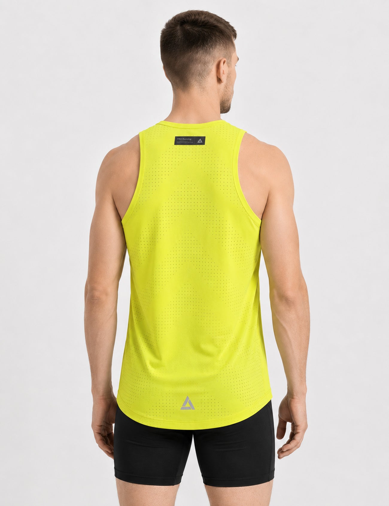Herren Laufshirt Ärmellos Kurzarm Running Tank-Top Pro Line II Pear