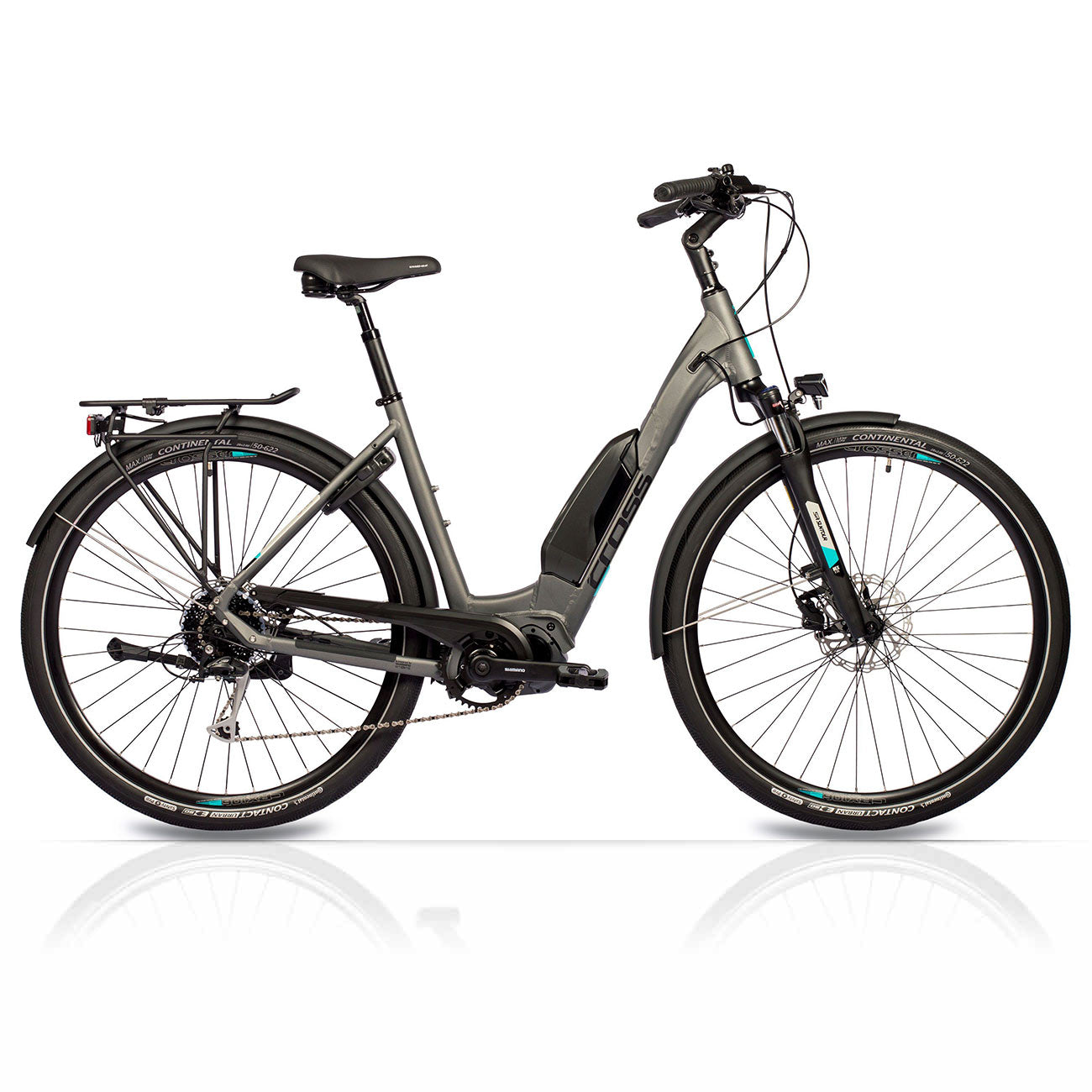 28" E-Bike Trekking Fahrrad LS WAVE X-Tron SR1 SHIMANO STEPS E-6100 504Wh 9 GANG SHIMANO ALIVIO