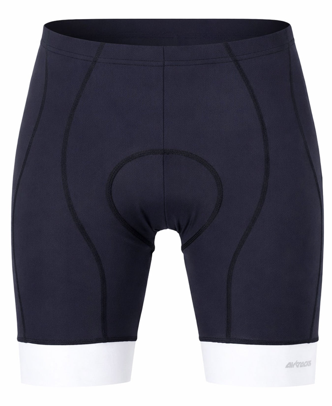 Herren Fahrradhose Kurz Radhose Comfort Line Schwarz Weiß