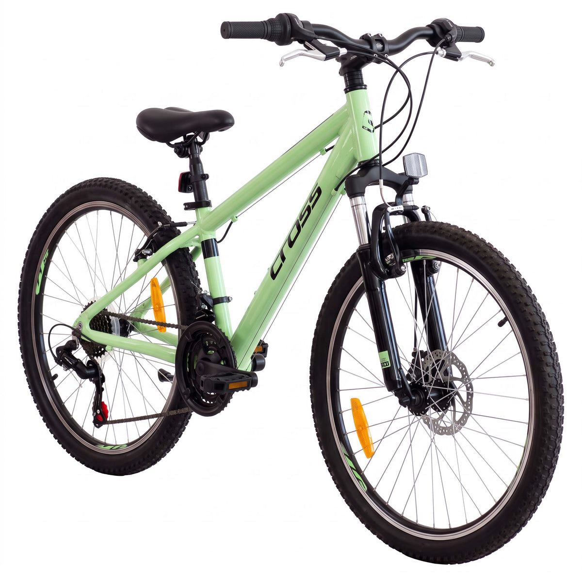 24" MTB Mountainbike Jugend Kinder Alluminium Fahrrad CROSS STELA 21 x Gang Shimano TZ-500