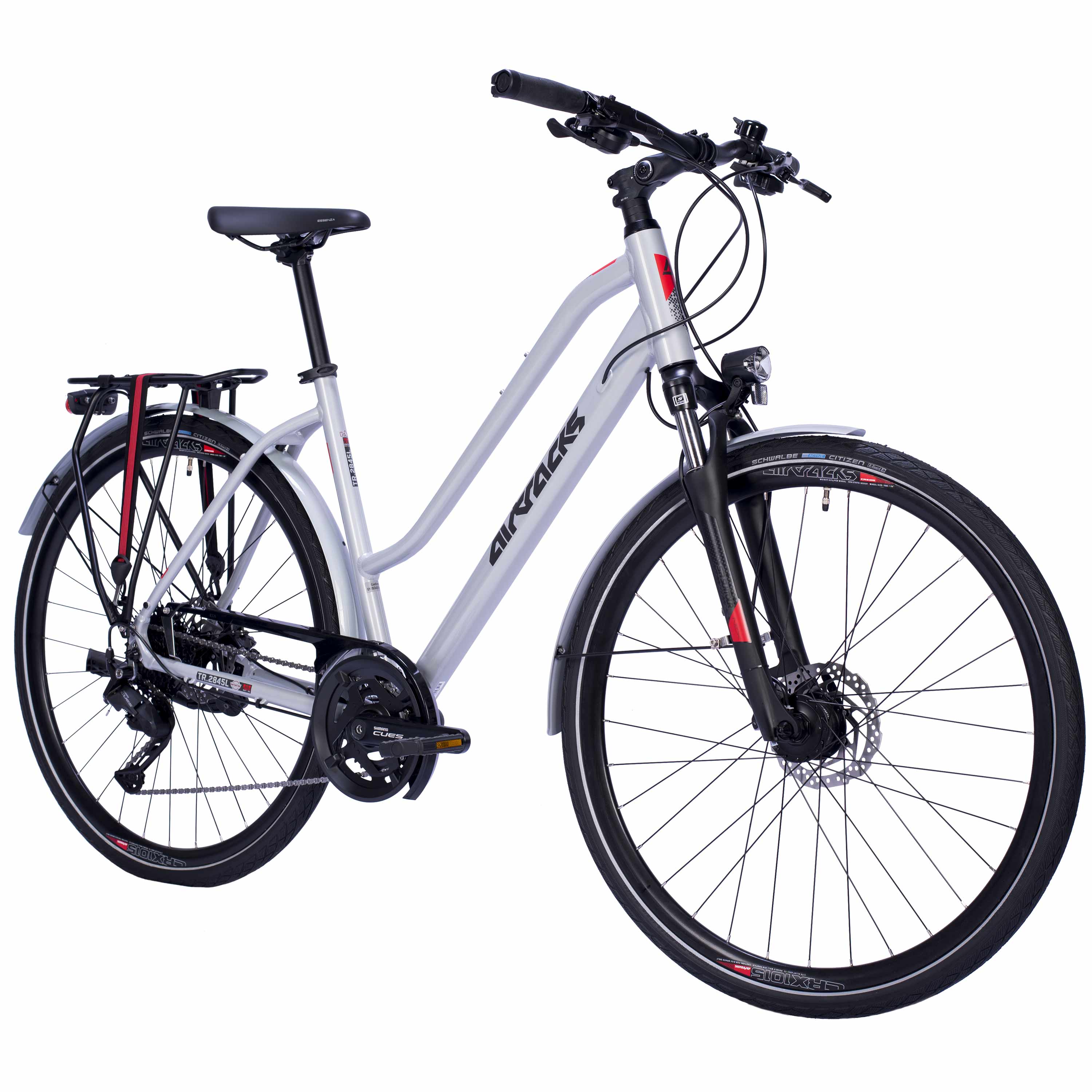 28" Damen Trekking Fahrrad TR.2845L Trekkingrad 2 x 9 GANG SHIMANO CUES RD-U3020-9 SHADOW