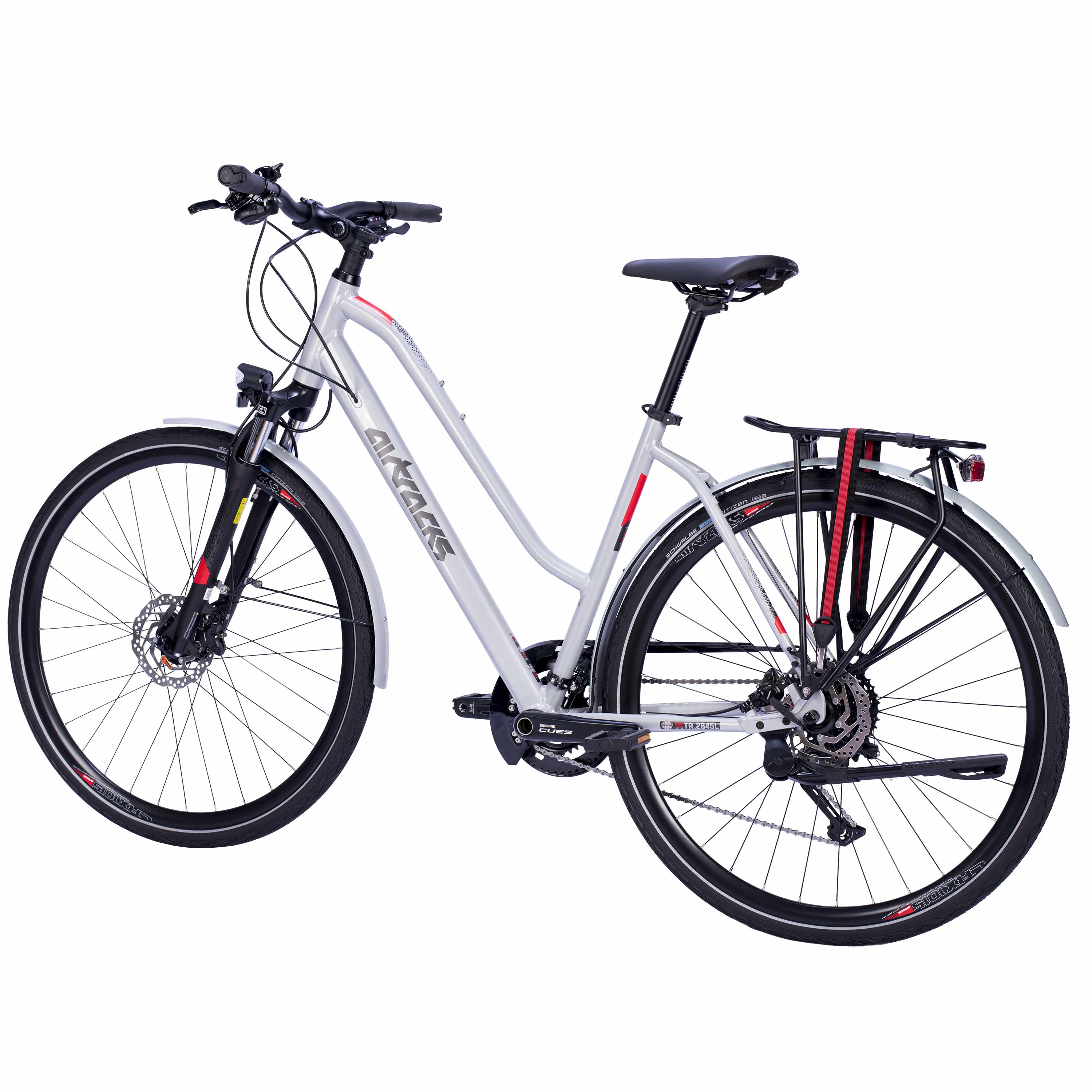 28" Damen Trekking Fahrrad TR.2845L Trekkingrad 2 x 9 GANG SHIMANO CUES RD-U3020-9 SHADOW