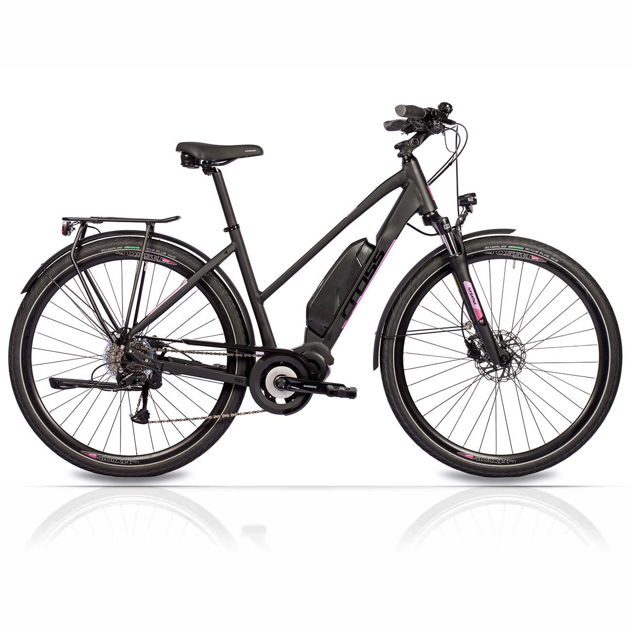 28" Damen E-Bike Trekking Fahrrad  V-TRON SHIMANO STEPS E-5000 418 Wh 9 GANG SHIMANO RD-T3000