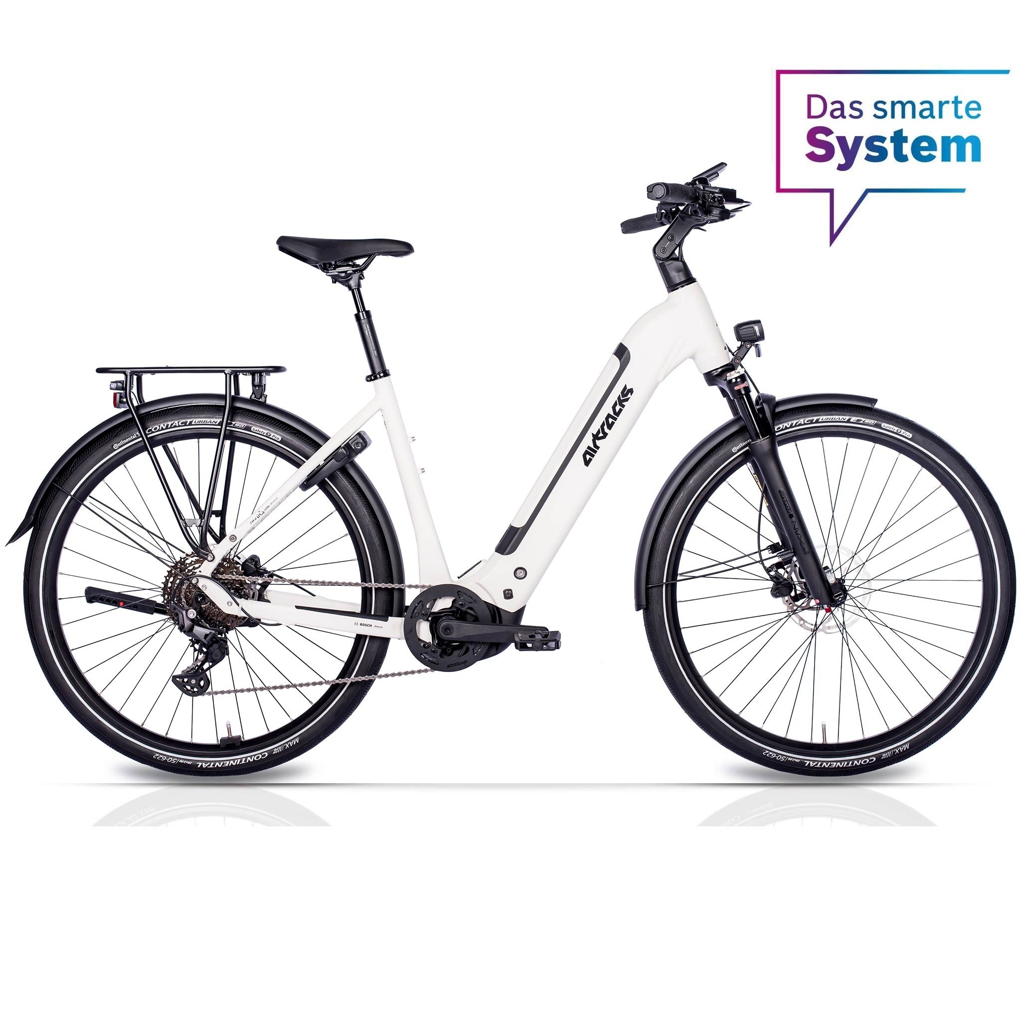 28" Damen E-Bike Trekking Fahrrad LS TERRA TR2 BOSCH Performance Line PX (Smart) POWERTUBE 600Wh 10 Gang SHIMANO DEORE RD-M5130