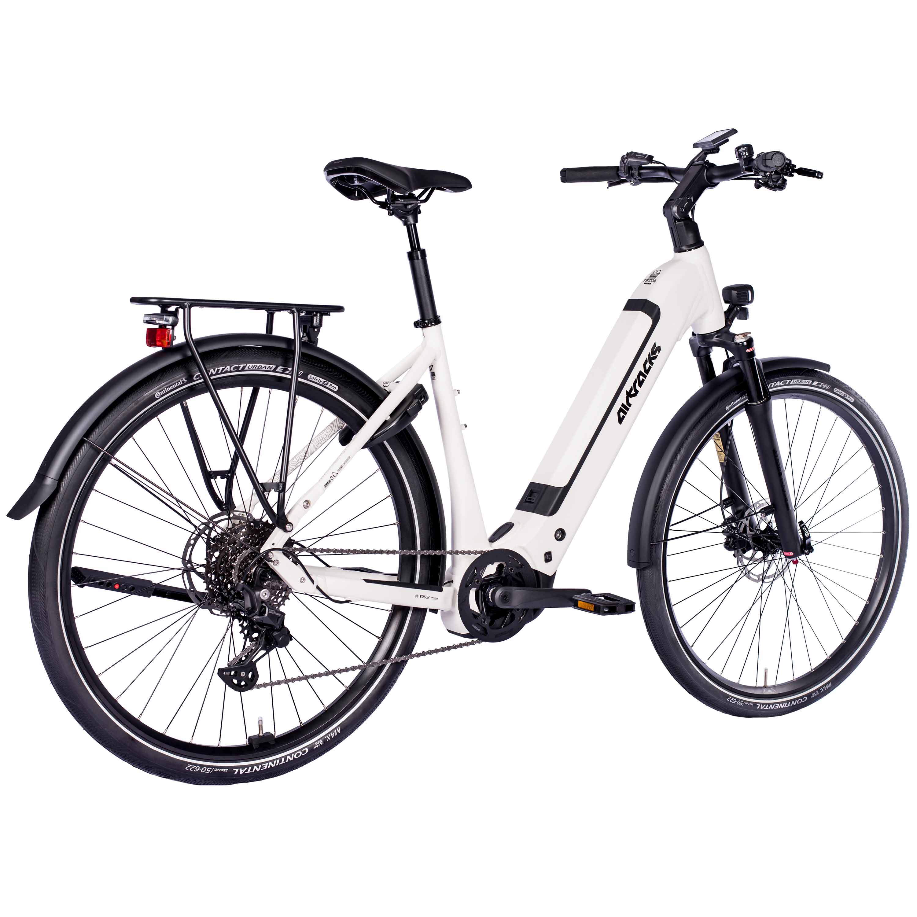 28" Damen E-Bike Trekking Fahrrad LS TERRA TR2 BOSCH Performance Line PX (Smart) POWERTUBE 600Wh 10 Gang SHIMANO DEORE RD-M5130