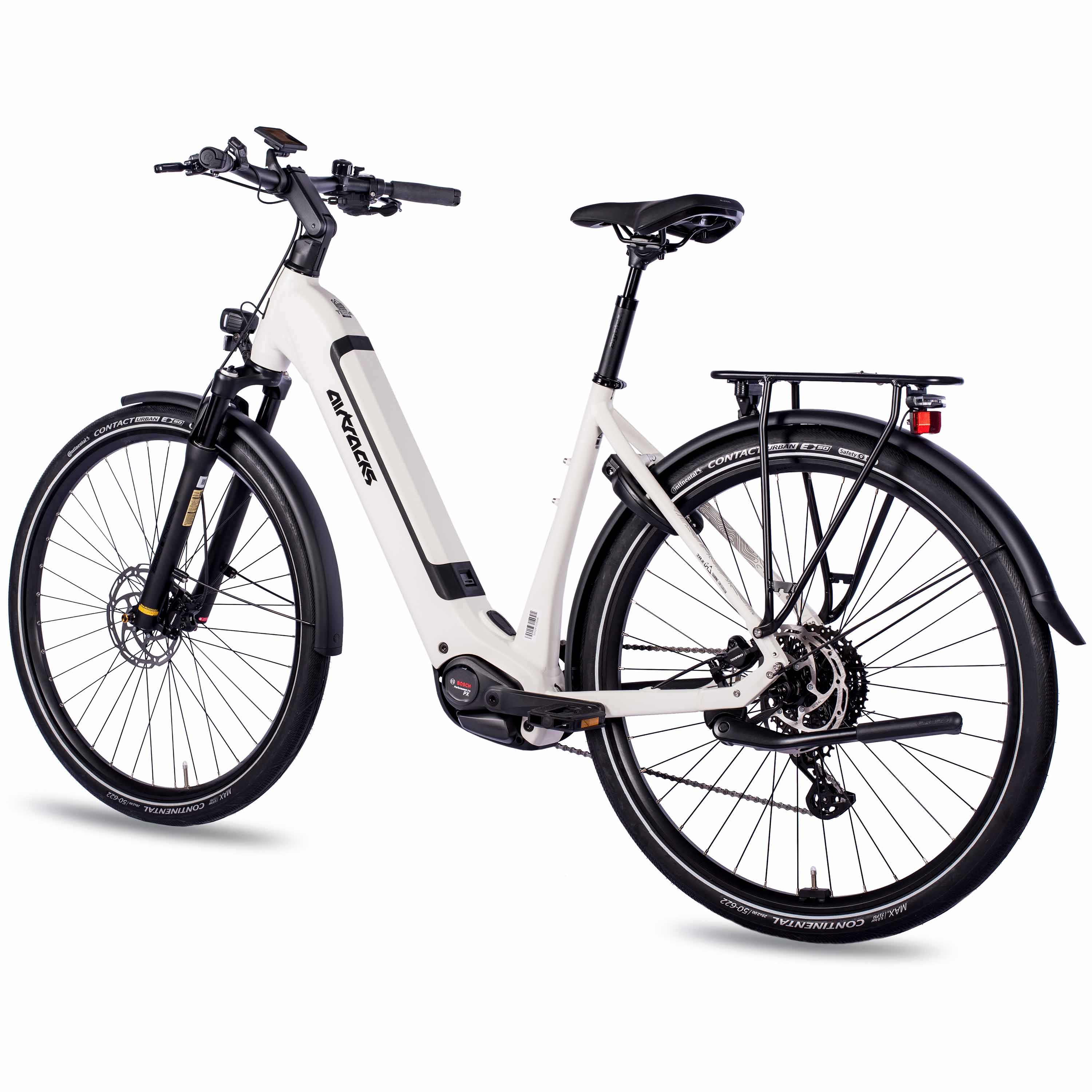 28" Damen E-Bike Trekking Fahrrad LS TERRA TR2 BOSCH Performance Line PX (Smart) POWERTUBE 600Wh 10 Gang SHIMANO DEORE RD-M5130