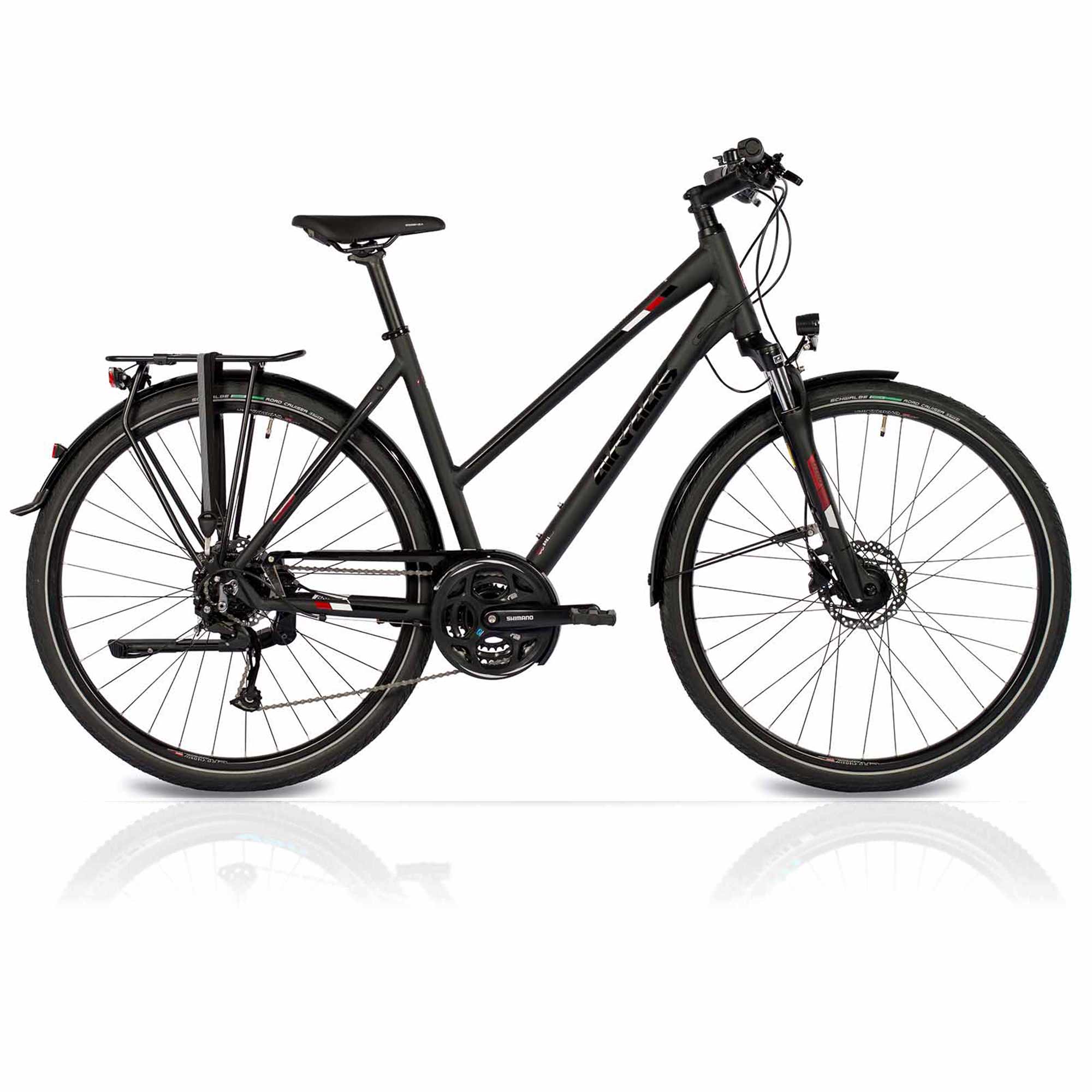 28" Damen Trekking Fahrrad TR.2830L Trekkingrad 24 Gang Shimano Alivio RD-M3100 SGS Shadow