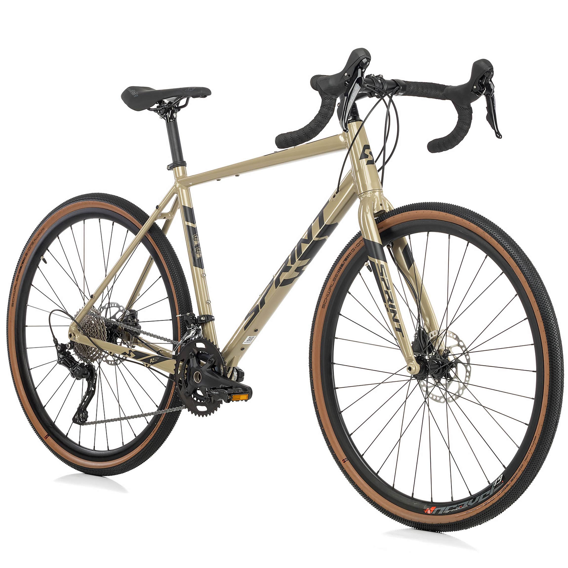 28" Herren Gravel Bike WHISPER ELITE HD Fahrrad 2 x 10 Gang Shimano SHIMANO GRX-400 Beige