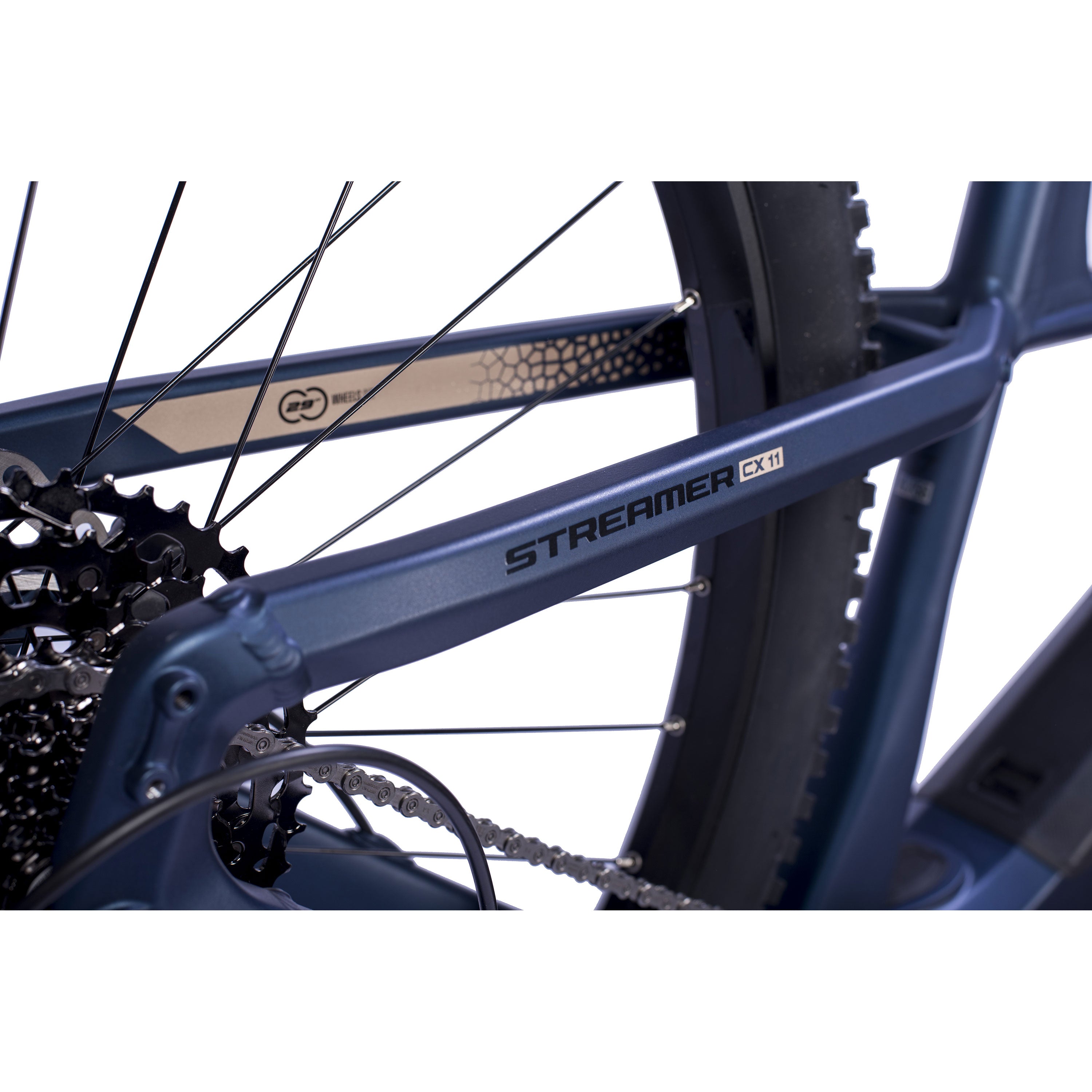 29" Herren E-MTB STREAMER CX11 BOSCH PERFORMANCE LINE CX GEN 5 (120 Nm) Smart System POWERTUBE 600Wh 11 GANG SHIMANO XT RD-M8310 Blau